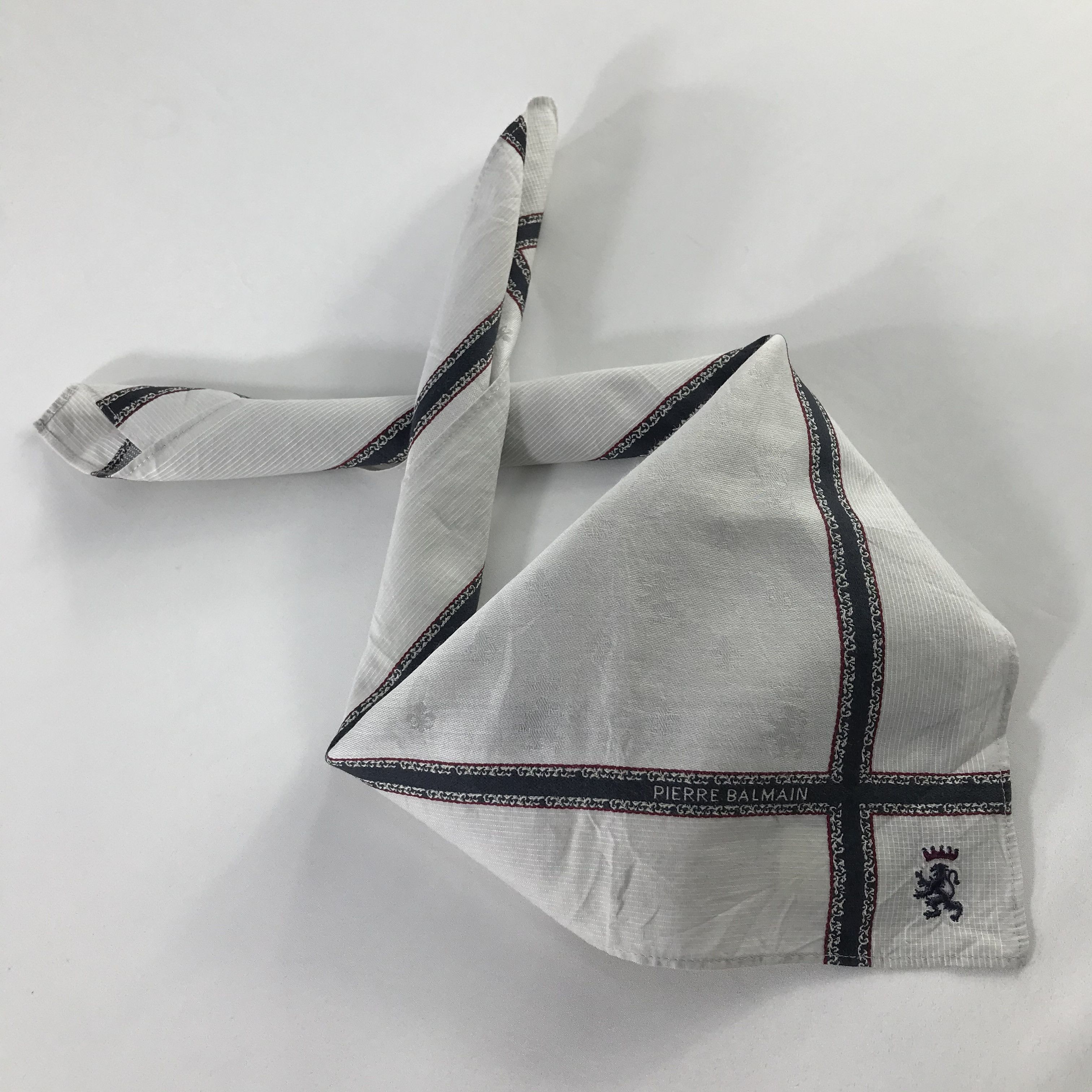 Pierre Balmain × Vintage Pierre Balmain Bandana / Handkerchief / Neckerchief - S635 Size ONE SIZE - 4 Thumbnail