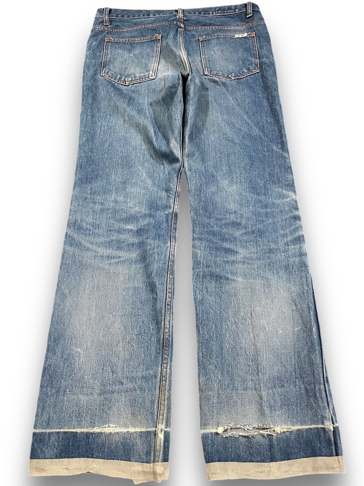 Fuck The Population × Japanese Brand × POP MAGAZINE Vintage Japanese Brand Pop Art Distressed Denim Size US 33 - 6 Thumbnail