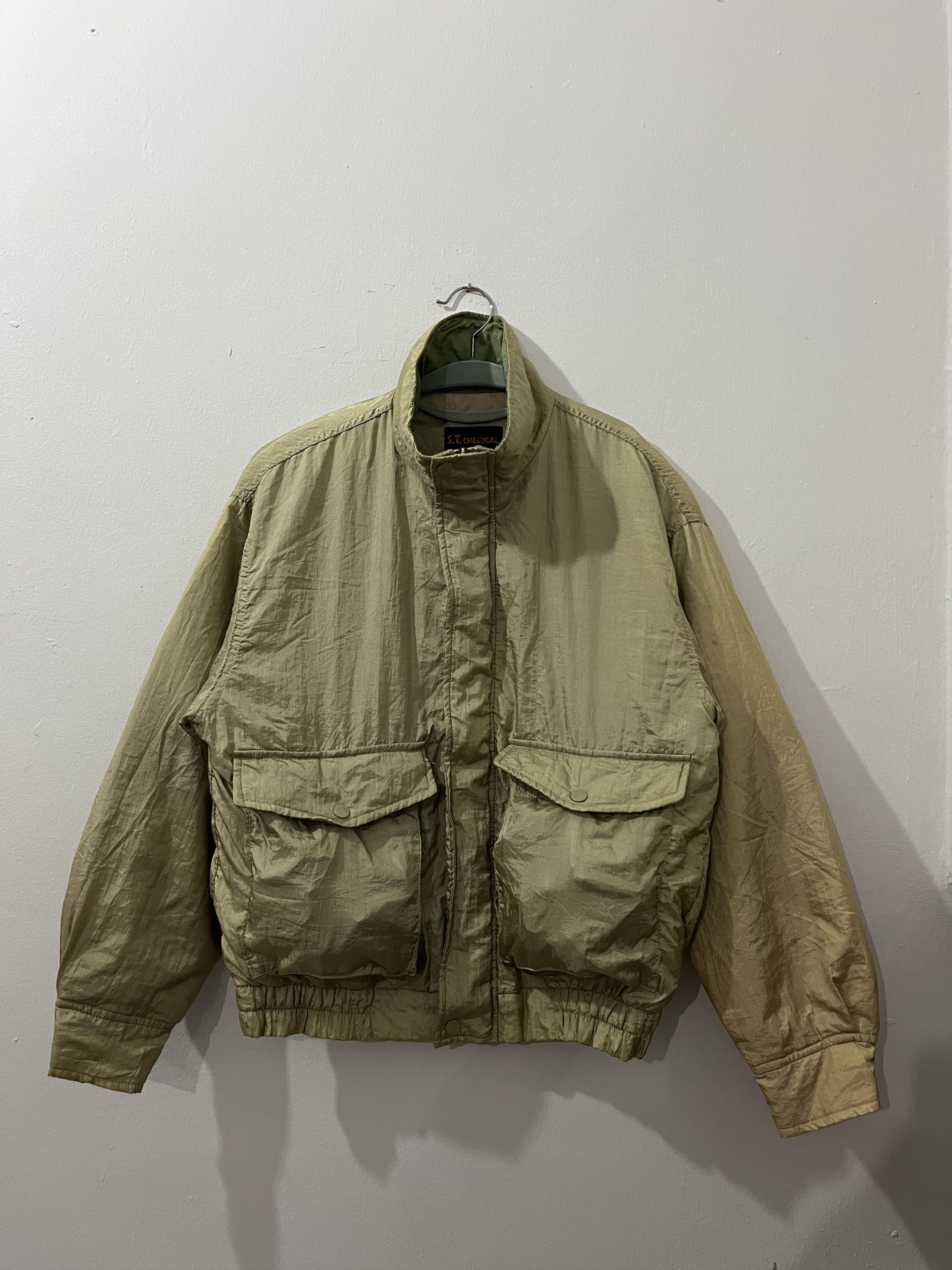 Japanese Brand 💥Vtg ST Chemical 90s CRAZY AVANTGARDE Workwear Jacket Size US L / EU 52-54 / 3 - 1 Thumbnail