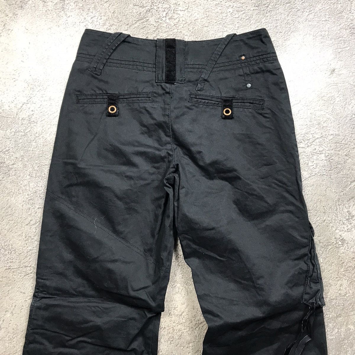Vintage Vintage 90s Baggy Cargo Pants Black Parachute Streetwear 27 Size 27" / US 4 / IT 40 - 7 Thumbnail