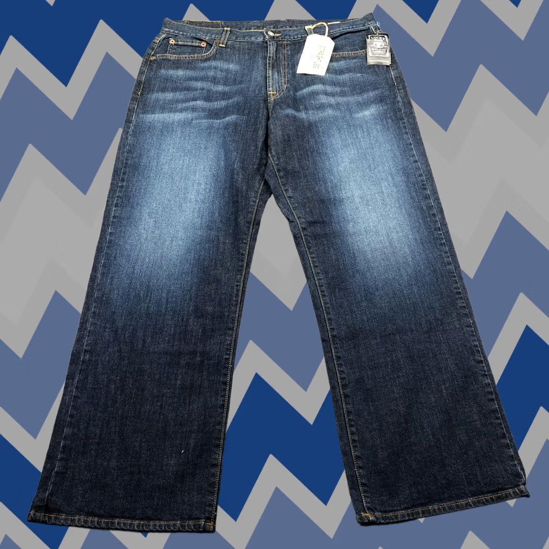 Lucky Brand Jeans Mens 36x30 Blue Medium Wash 165 Straight Leg Denim Usa, Men's