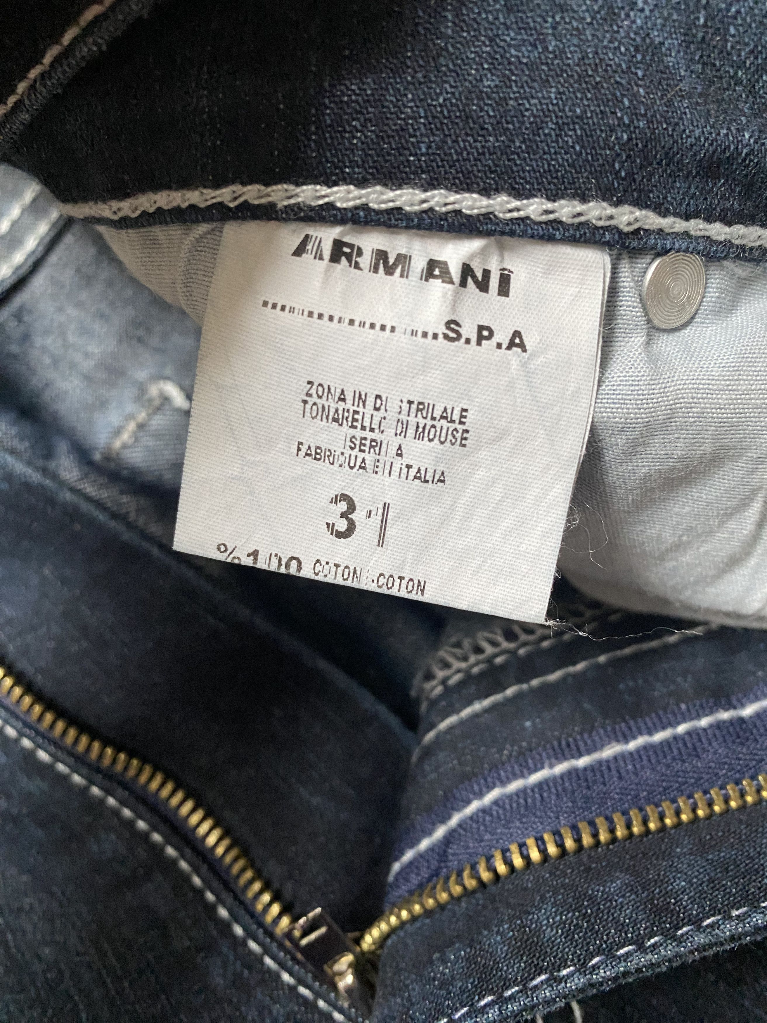 Armani × Emporio Armani × Giorgio Armani Armani Jeans Dark Vintage Denim – Size 31 👖✨ Size 31" - 3 Thumbnail