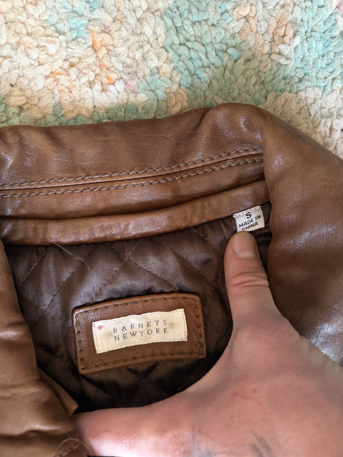 Barneys New York Vintage Barney’s New York Leather Aviator Jacket Size US M / EU 48-50 / 2 - 2 Thumbnail