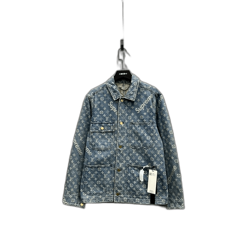 Louis Vuitton Louis Vuitton Supreme Denim Jacket Blue-2506 Size US M / EU 48-50 / 2 - 1 Thumbnail