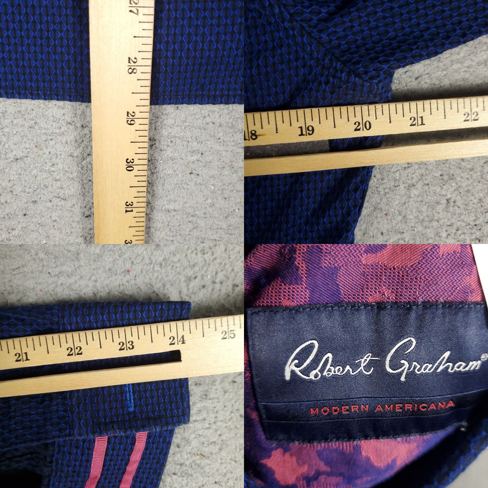 Robert Graham Robert Graham Button-Up Shirt Mens Medium Blue Long Sleeve Casual Classic Size US M / EU 48-50 / 2 - 8 Thumbnail