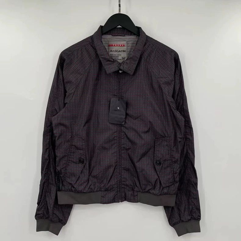 Prada Prada Thousand-bird check zipper jacket 2501-Nextarrow Size US M / EU 48-50 / 2 - 1 Thumbnail