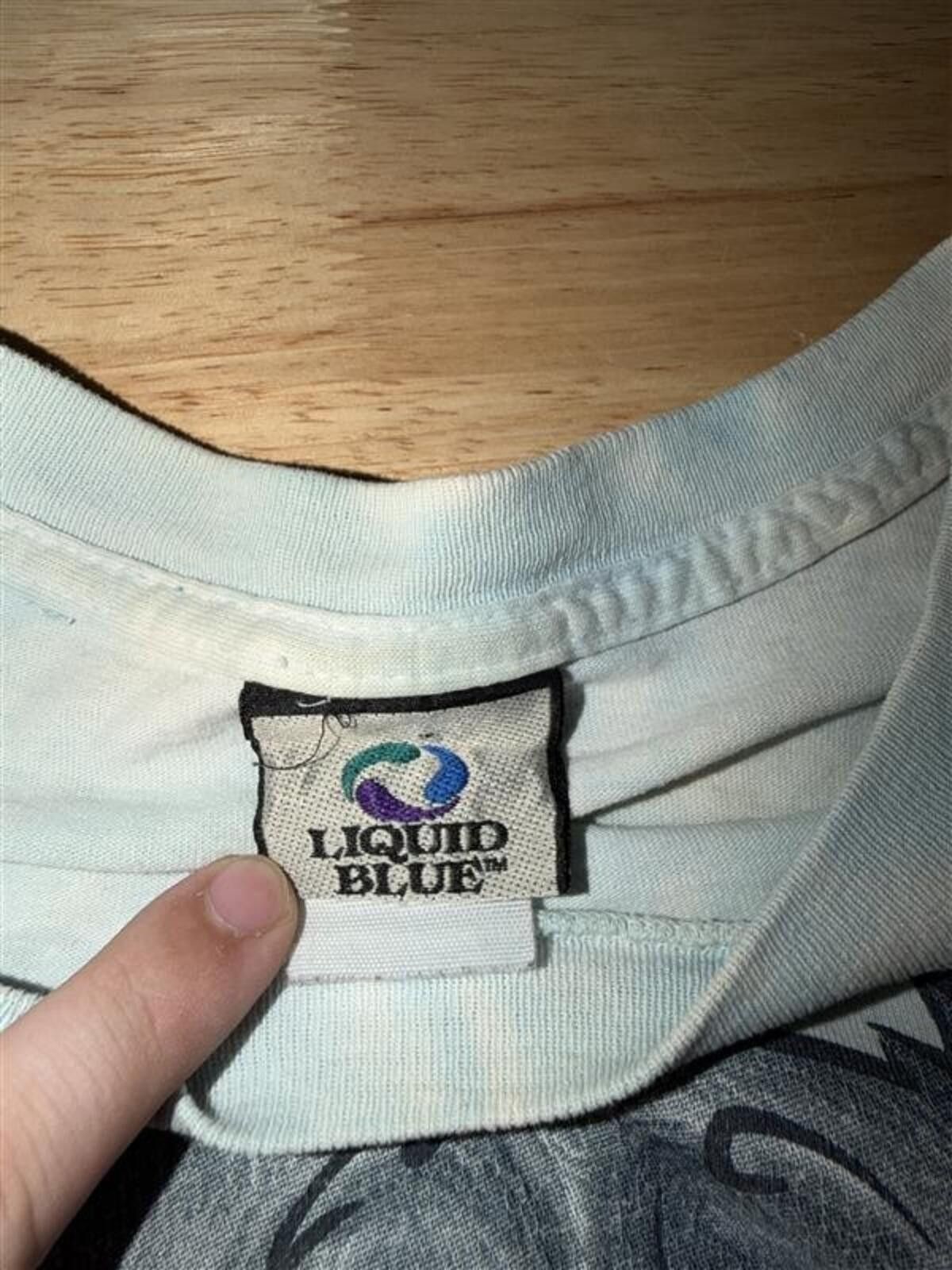 Liquid Blue Grateful Dead Bear Tie Dye Small Oversized Liquid Blue 2000s Size US S / EU 44-46 / 1 - 3 Thumbnail