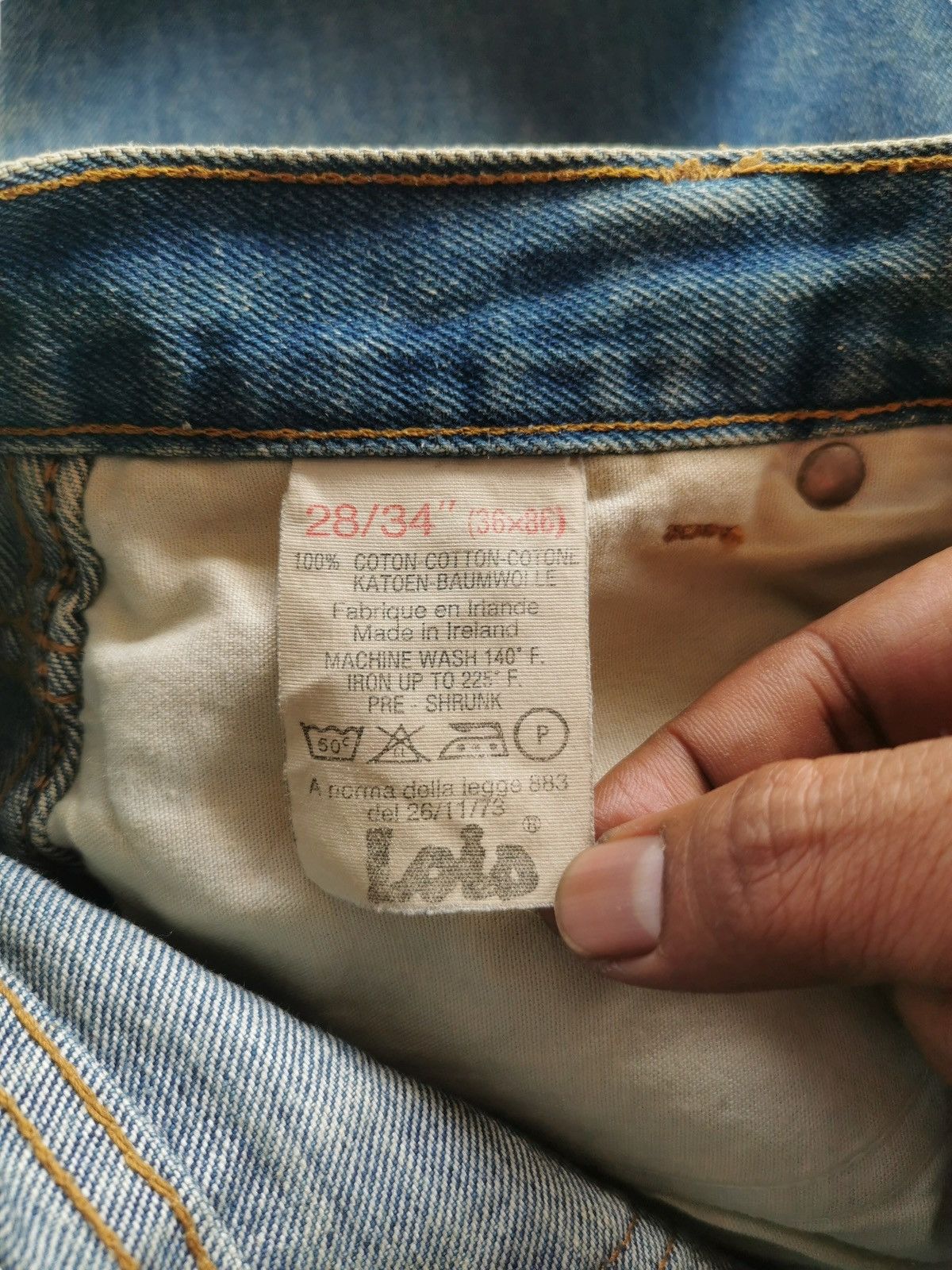 PPFM Vintage Lois Pussy Scratch Patchwork Denim Jeans Size US 27 - 9 Thumbnail