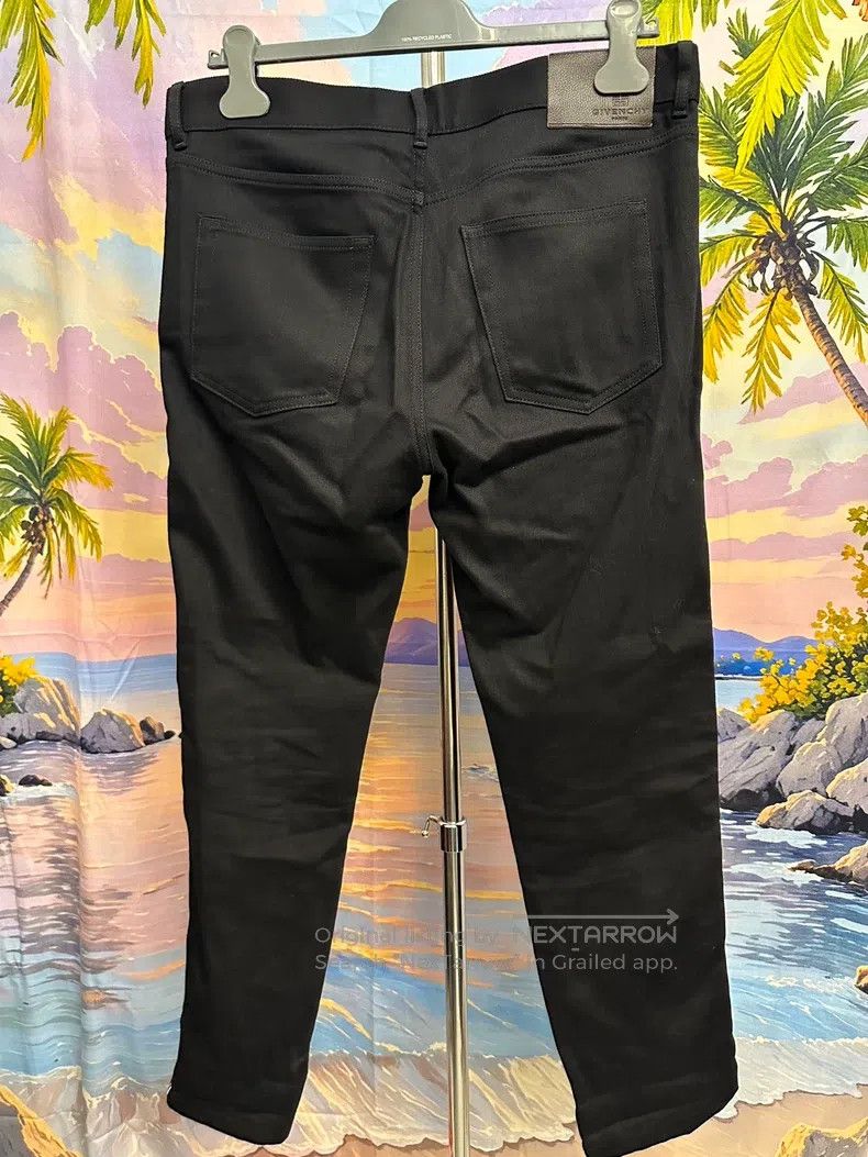 Givenchy Givenchy Denim Jeans with Single Side Logo Trim Size US 33 - 2 Thumbnail