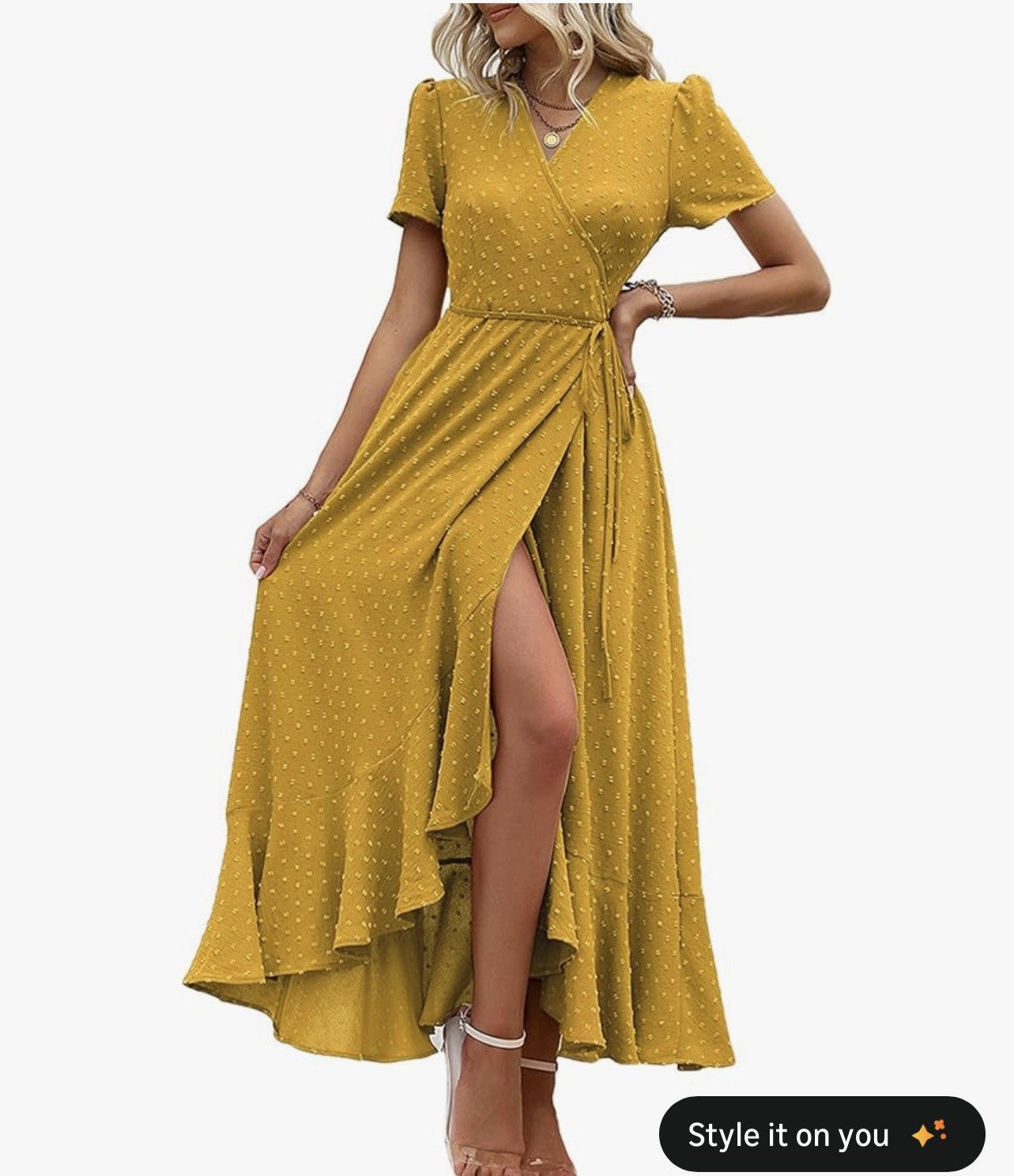 Other NWOT PrettyGarden Wrap Maxi Dress Size L / US 10 / IT 46 - 1 Thumbnail
