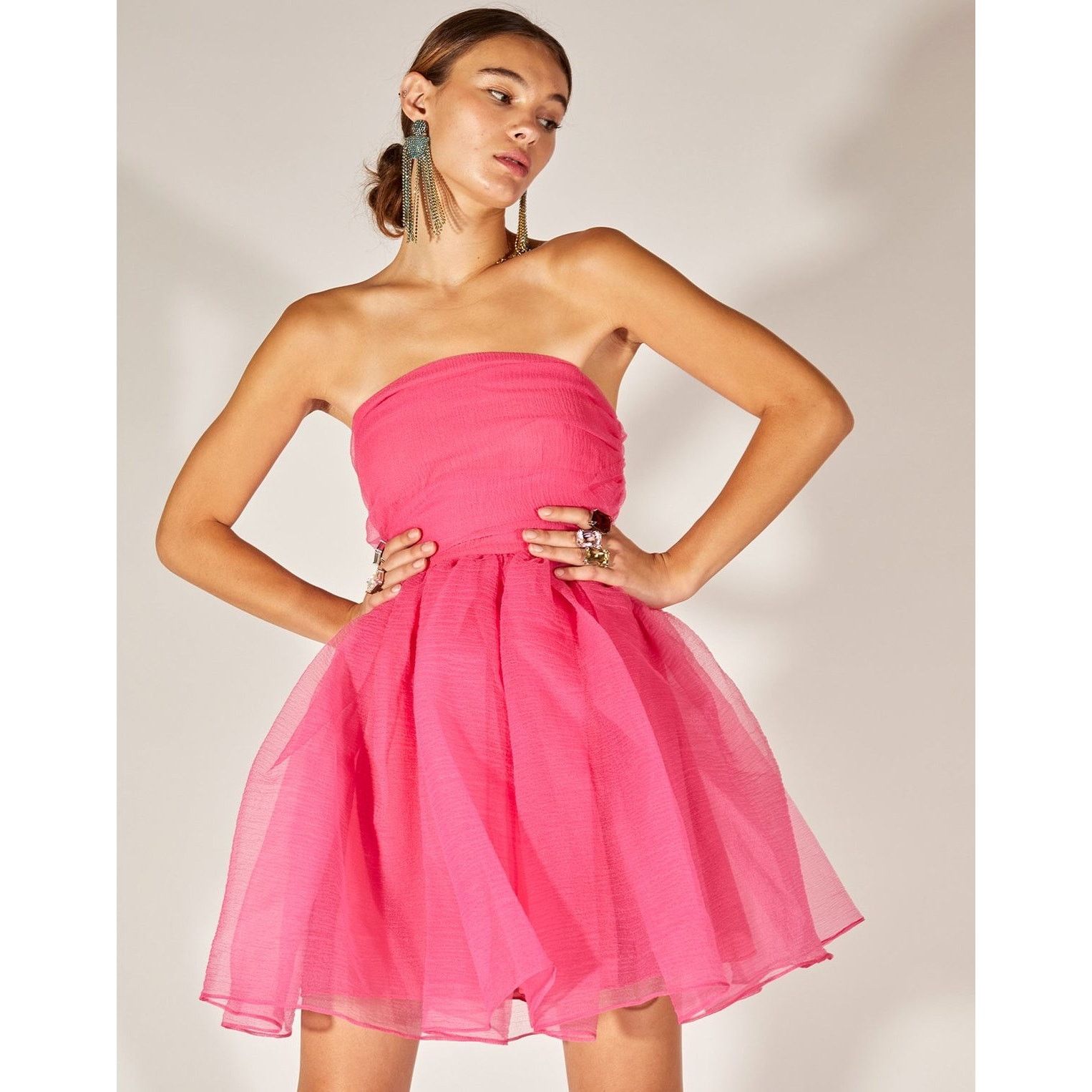 Cynthia Rowley Cynthia Rowley Valeria Strapless Mini Dress hot pink size 6 Size M / US 6-8 / IT 42-44 - 2 Thumbnail