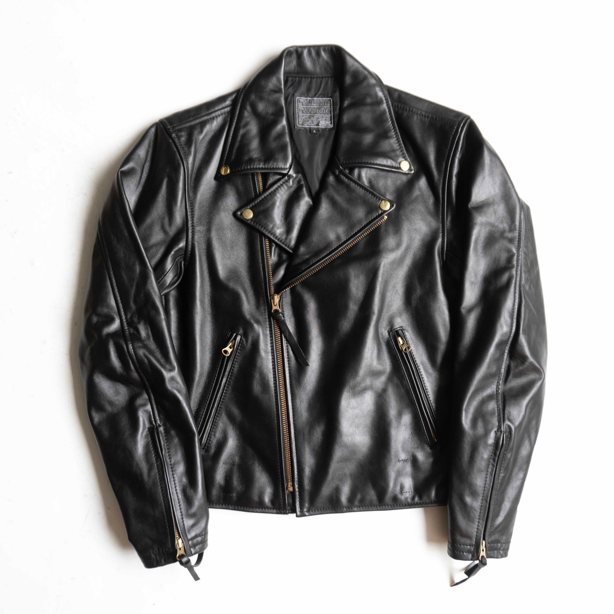 Kadoya KADOYA Black Star Leather Riders Jacket L | Grailed
