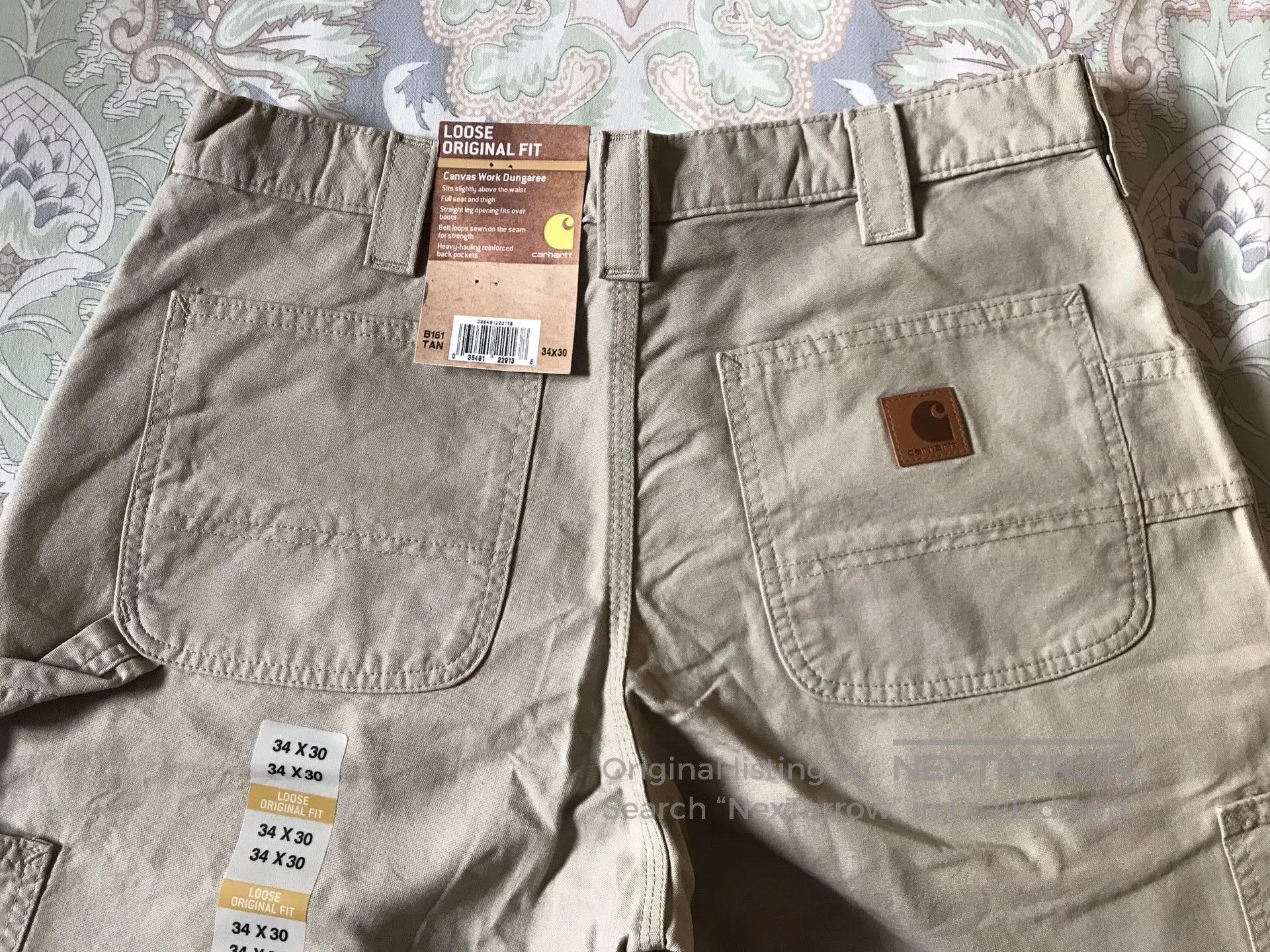 Carhartt Carhartt B151 Canvas Work Pants W34L30. Size US 34 / EU 50 - 5 Thumbnail