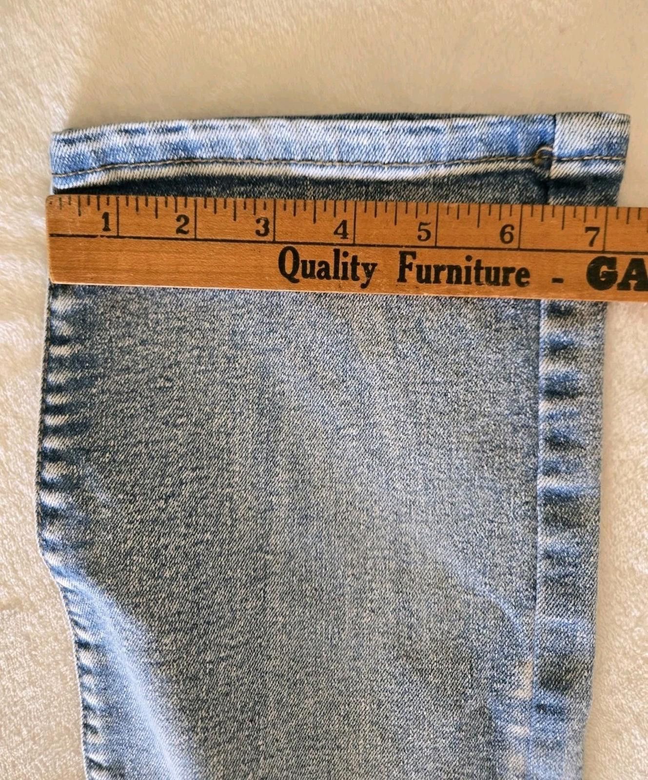 Jean Upcycled Handmade Patchwork Sequins Jeans 36x32 Embellished Size US 36 / EU 52 - 8 Thumbnail
