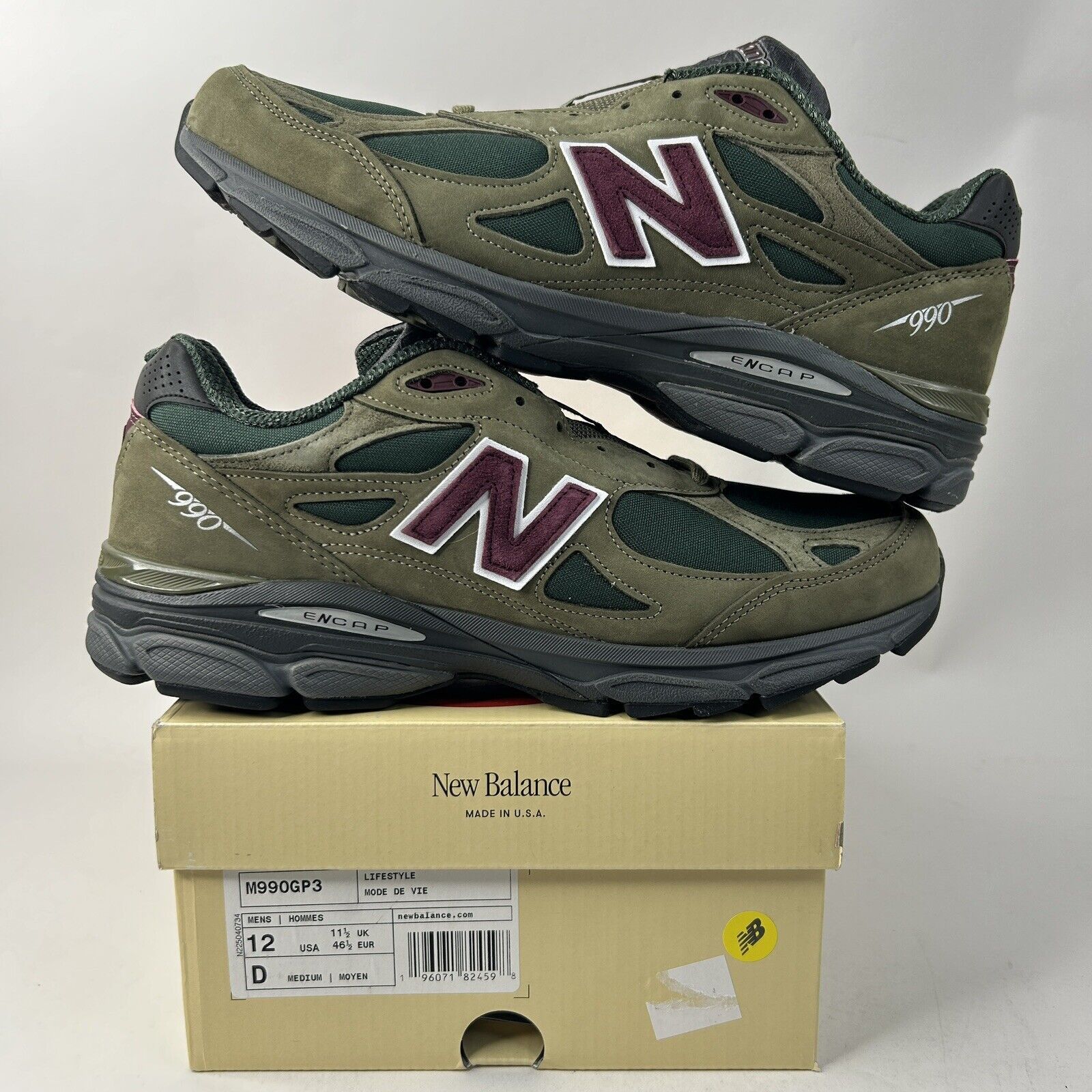 New Balance New Balance 990v3 X Teddy Saints “Green Purple” 2024 Size US 12 / EU 45 - 1 Thumbnail