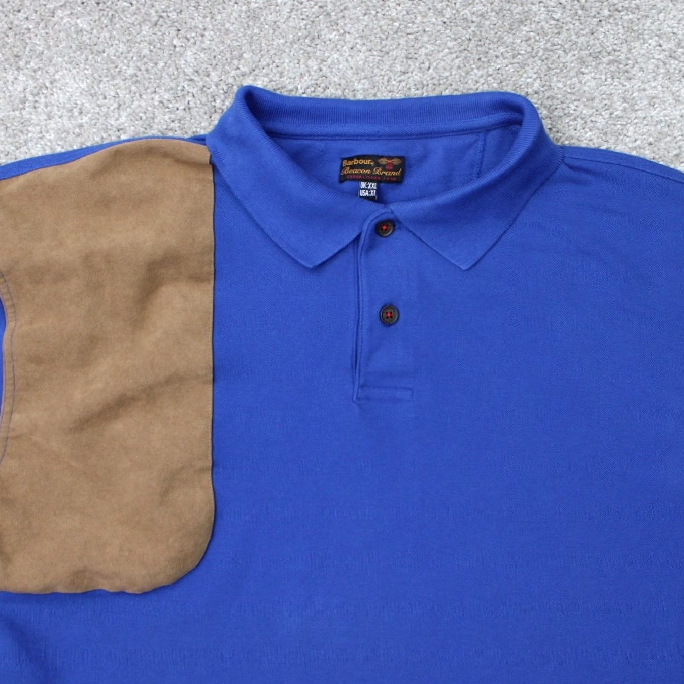 Barbour Barbour Polo Shirt Mens XL Blue 100% Cotton Short Sleeve Pullover Polo Barbour Classic Preppy Casual Golf Walking Shirt Size US XL / EU 56 / 4 - 5 Thumbnail
