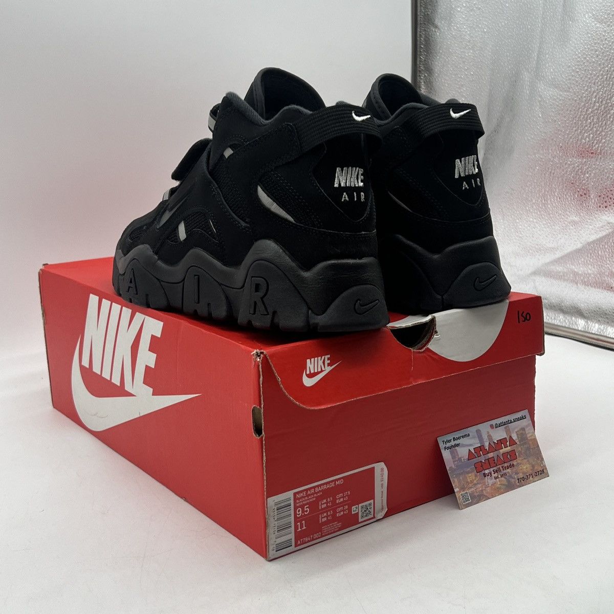 Nike Air barrage mid black Size US 9.5 / EU 42-43 - 4 Thumbnail
