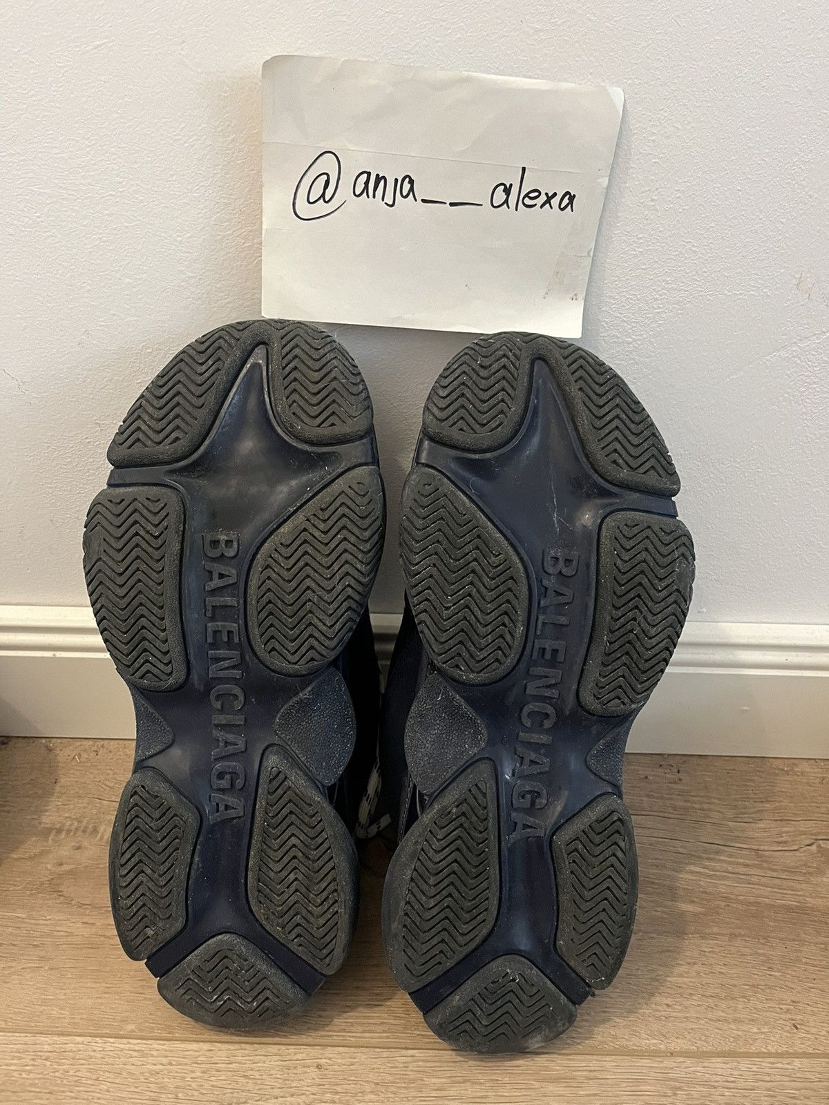 Balenciaga Balenciaga Triple S Clear Sole Navy Size US 9 / EU 42 - 5 Thumbnail
