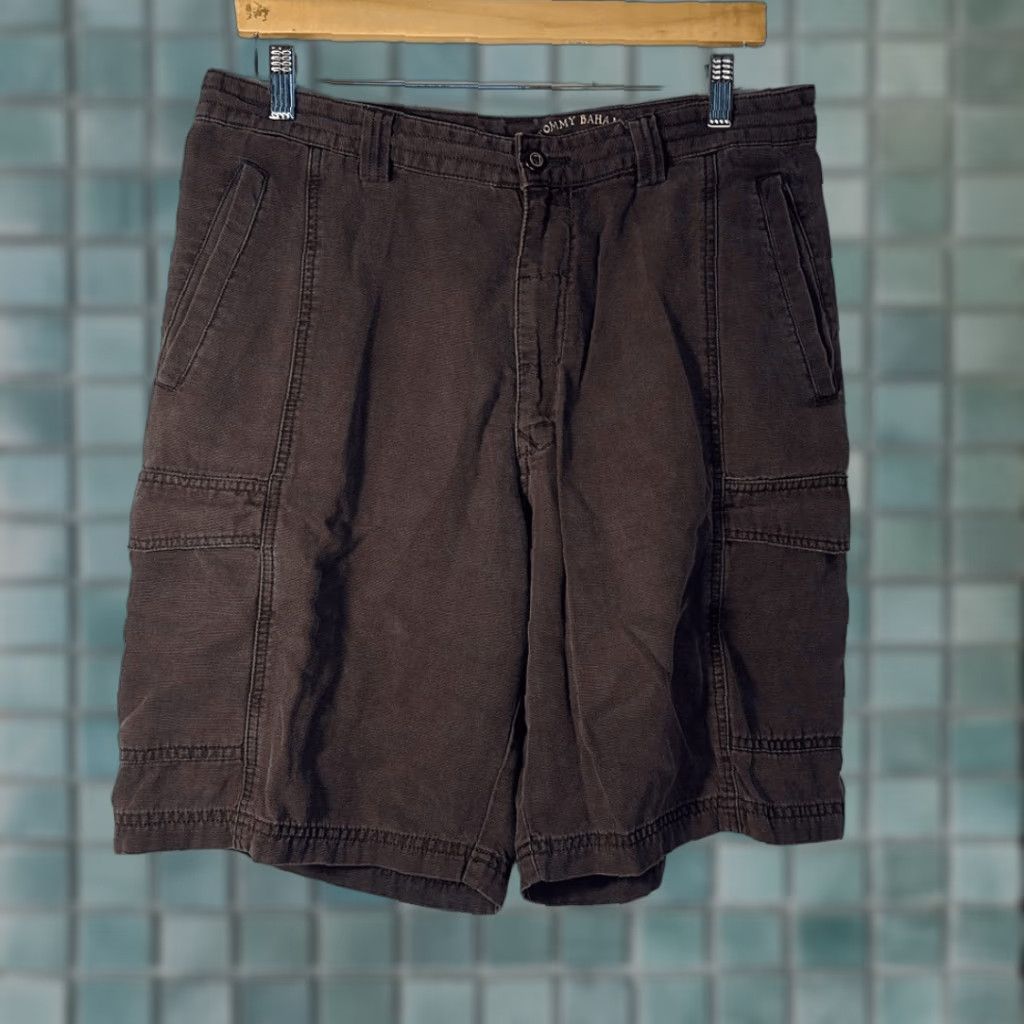 Tommy Bahama Tommy Bahama Men’s Brown Relax Cargo Shorts size 33 Tencel Cargo Multicolor Men Size US 33 - 1 Thumbnail