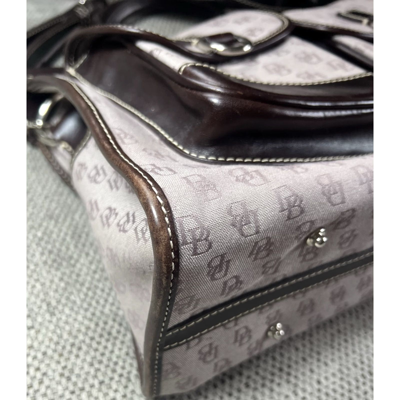Dooney & Bourke Dooney & Bourke Leather Satchel/Top Handle Bag Crossbody Purse with Removable Strap Black Leather Pockets Silver Hardware Women's Bag 13.75”x10”x4.5” Size ONE SIZE - 7 Thumbnail
