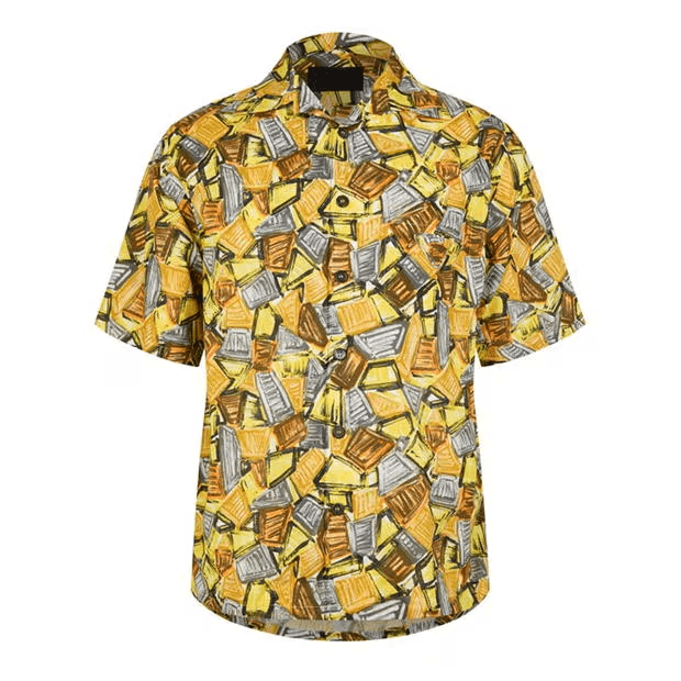 Prada Print Short Sleeve Shirt Size US L / EU 52-54 / 3 - 1 Thumbnail