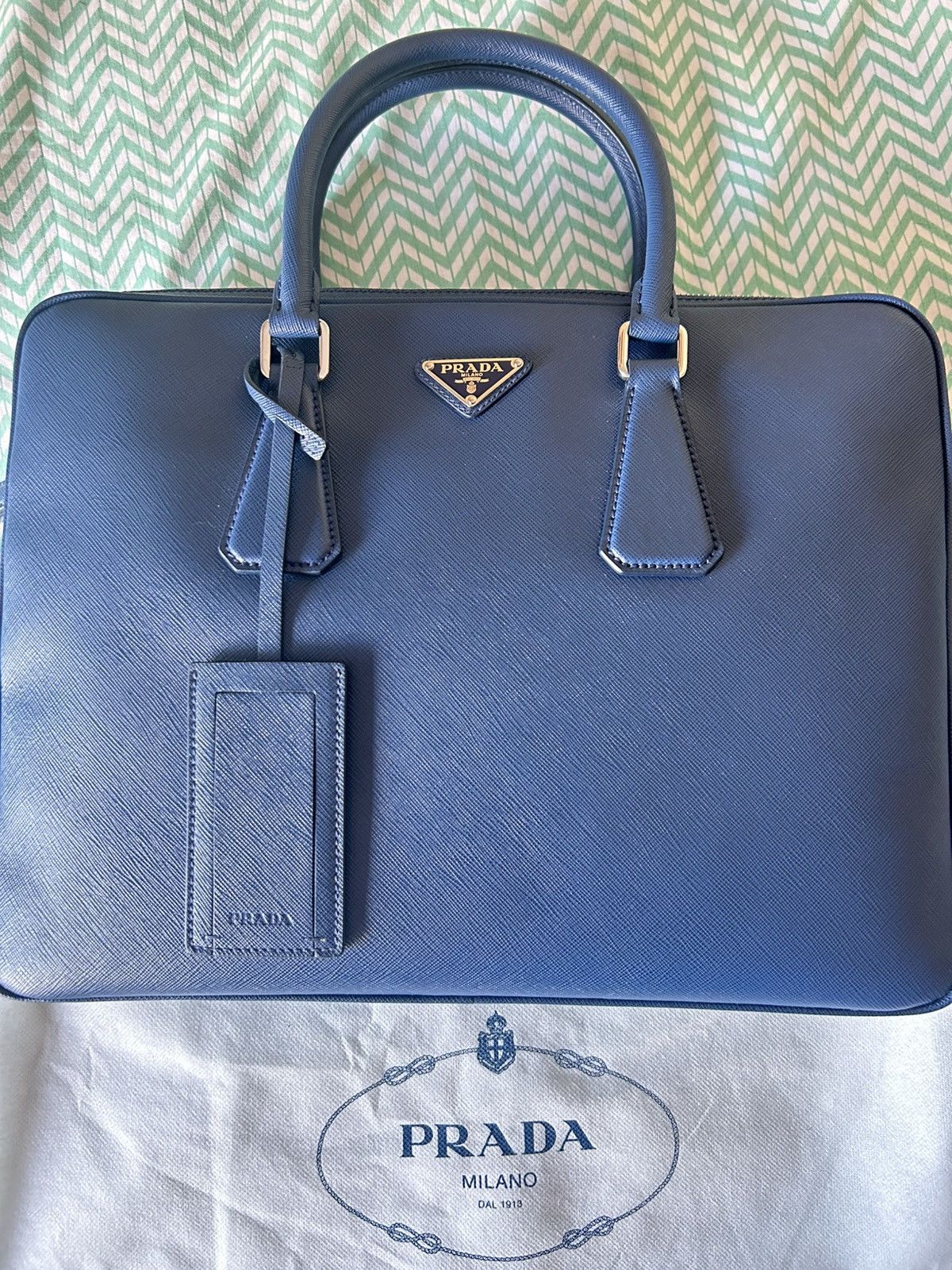 Prada Prada saffiano leather 24/7 grained laptop bag Size ONE SIZE - 11 Thumbnail