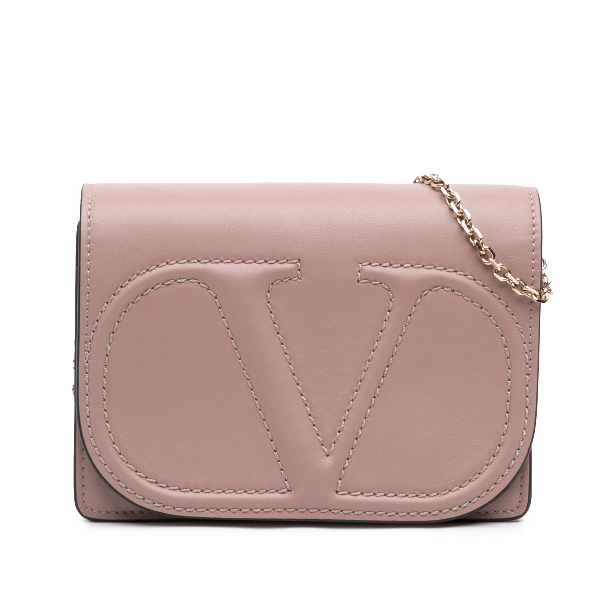 Valentino Calfskin VLogo Walk Chain Crossbody Size ONE SIZE - 1 Thumbnail