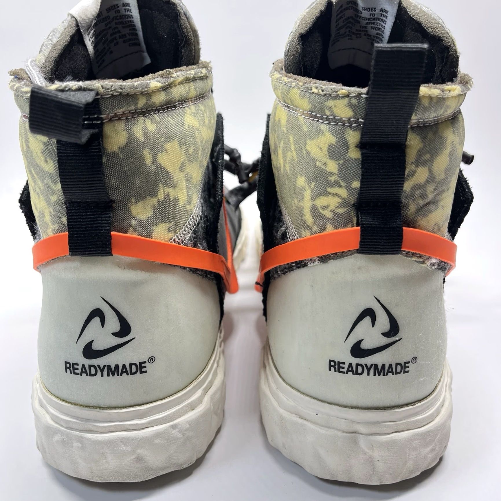 Nike Nike Blazer Mid x READYMADE Sneakers CZ3589-001 Size 14 Black Orange Grey Camo Nike Mens Shoes Sneaker Run Jogging Casual Workwear Athletic 2021 Size 36R - 4 Thumbnail