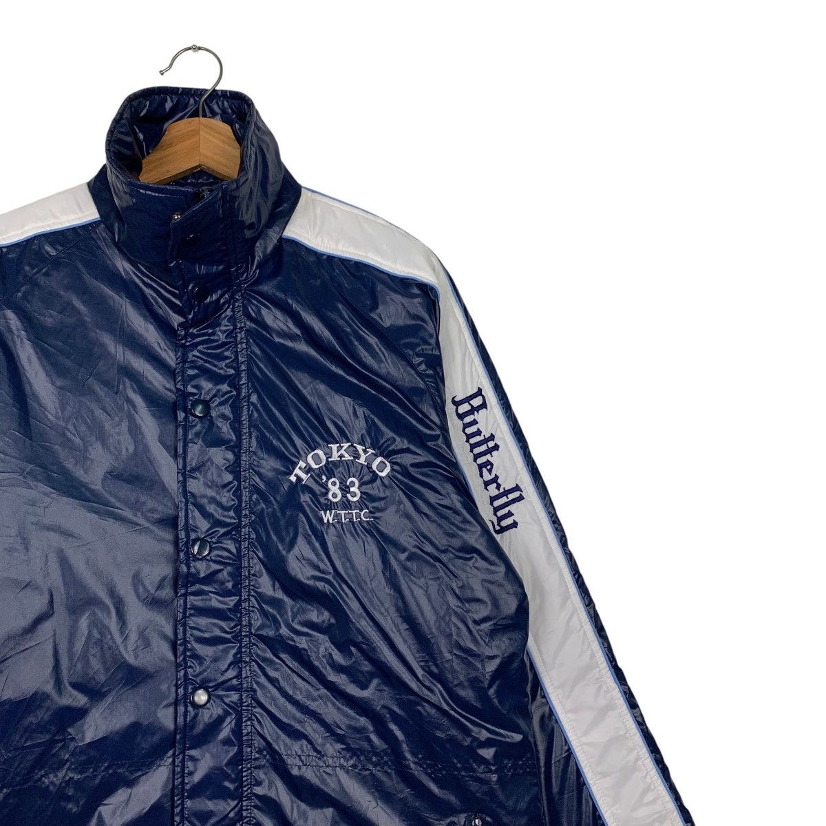 Japanese Brand 80’s BUTTERFLY TOKYO Embroidery Logo Light Jacket #2329-C104 Size US L / EU 52-54 / 3 - 5 Thumbnail