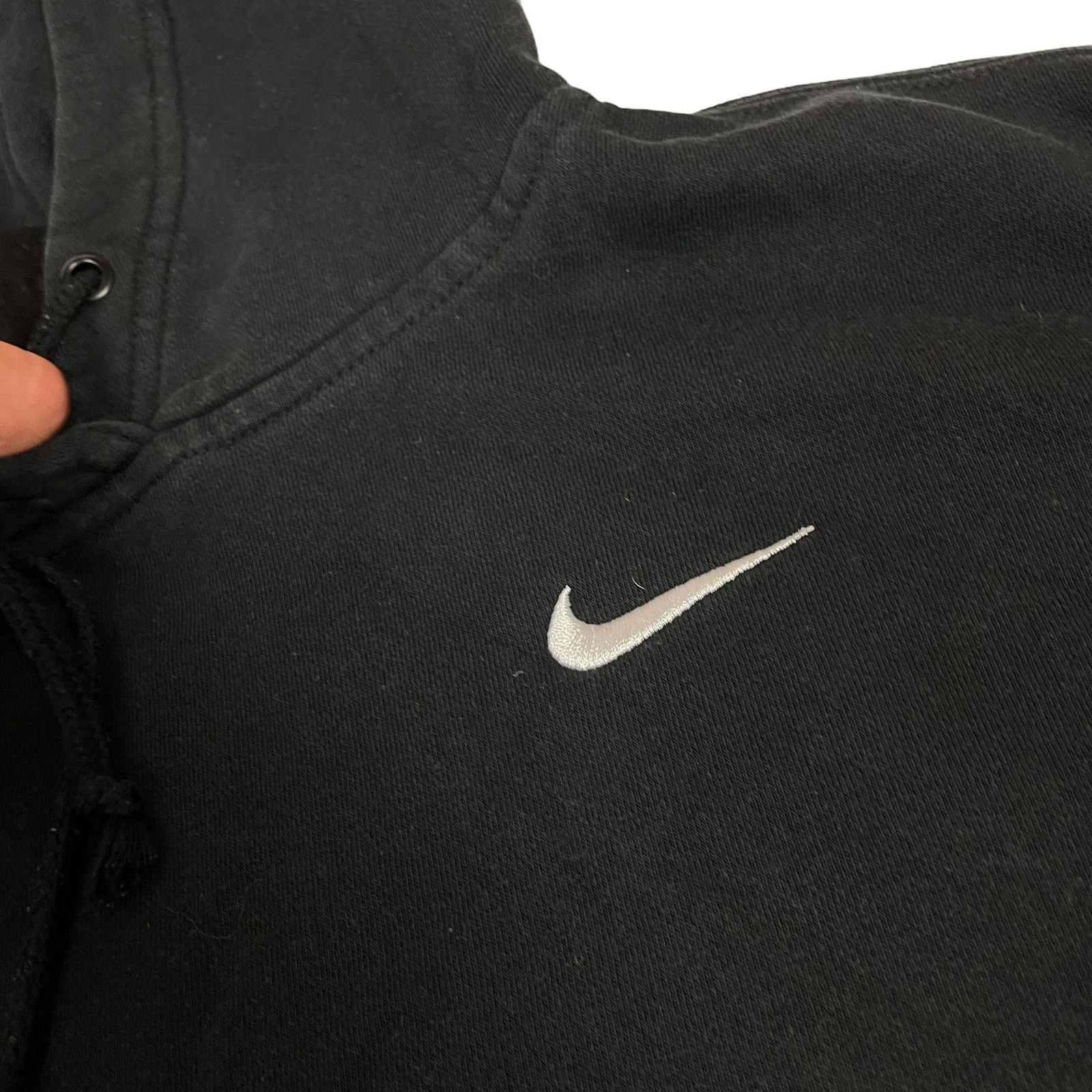 Nike Nike Sportswear Women's Black Cotton Fleece Hoodie Medium Size M / US 6-8 / IT 42-44 - 2 Thumbnail