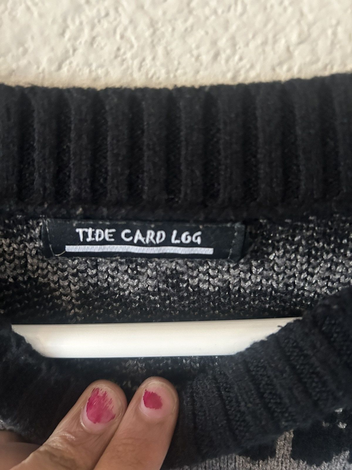 Other Tide Card Log Embroidered Sweatshirt Size US L / EU 52-54 / 3 - 5 Thumbnail