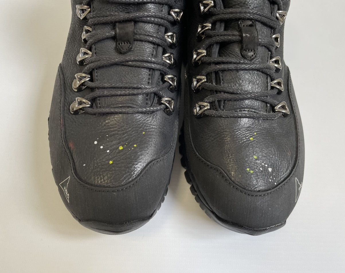 ROA Black Leather ‘Paint Splat’ Andreas Boots Size US 7 / IT 37 - 9 Thumbnail