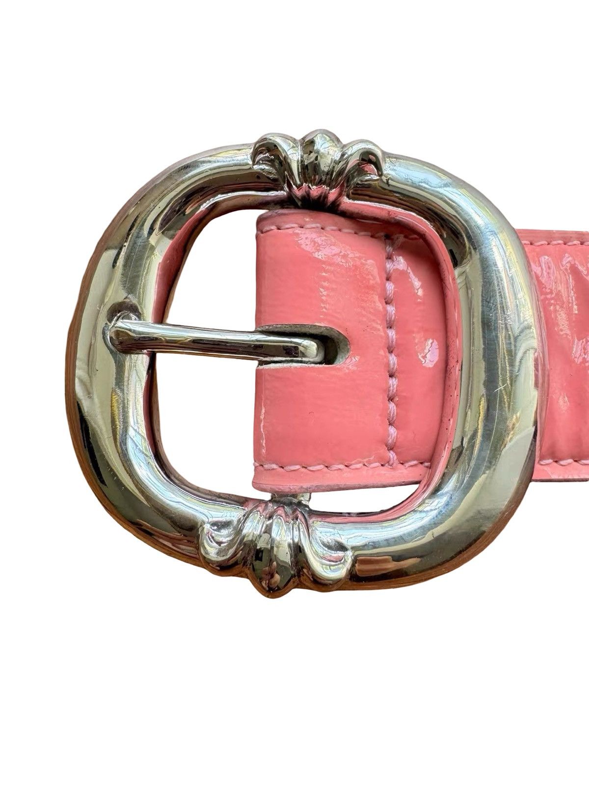 Chrome Hearts Pink patent leather gunslinger belt Size 32 - 4 Thumbnail