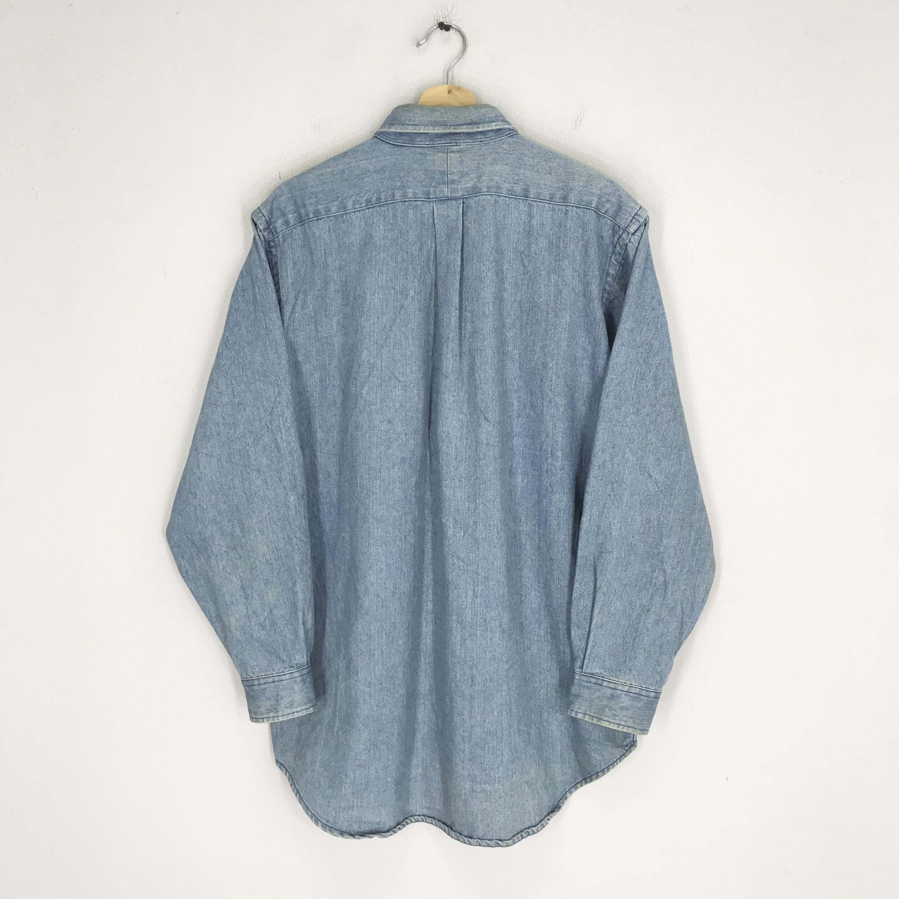 Polo Ralph Lauren Vintage 90's Polo Country Ralph Lauren Polo Pony Jeans Shirt Size US L / EU 52-54 / 3 - 2 Thumbnail