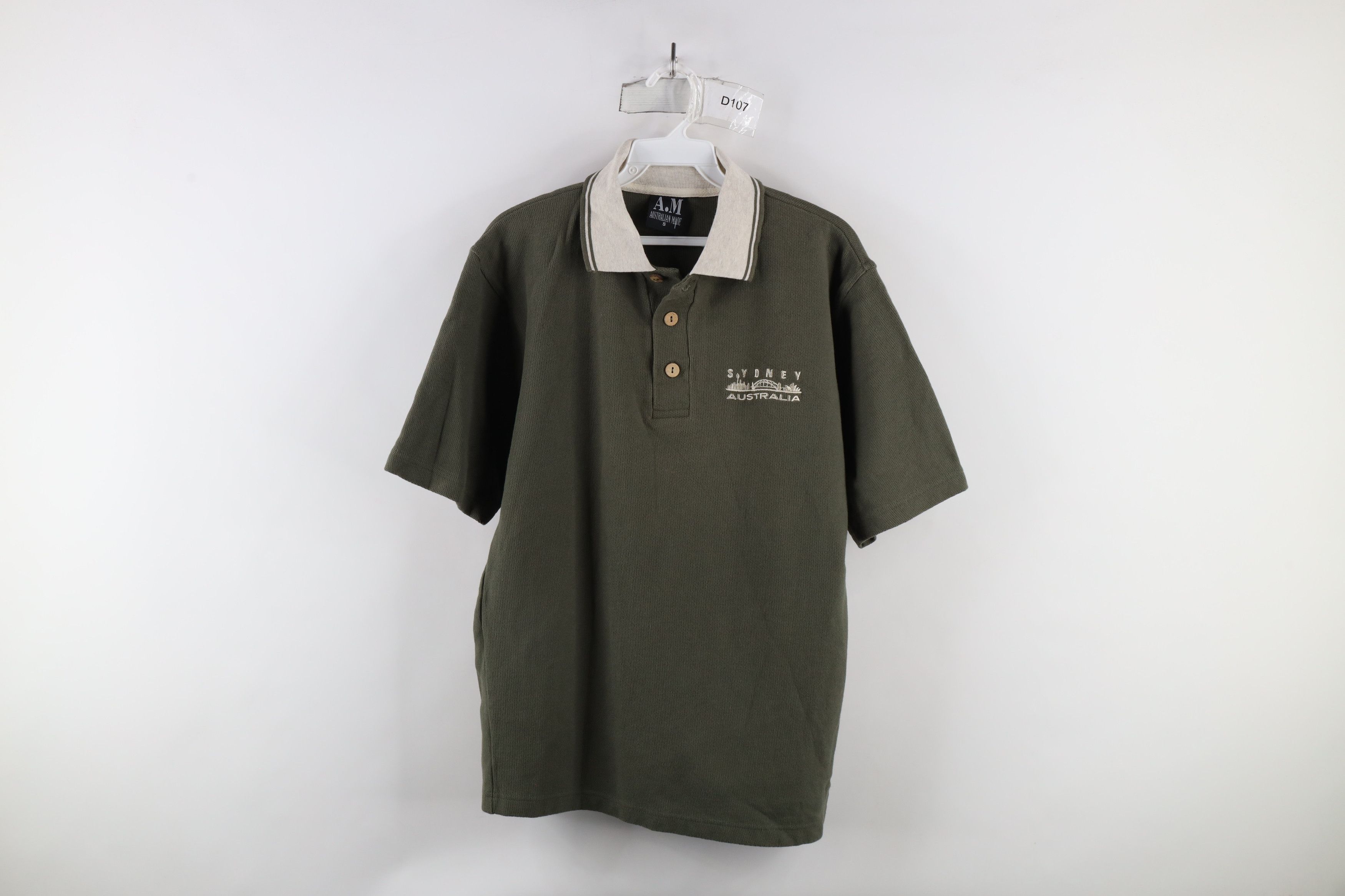 Vintage Vintage 90s Streetwear Spell Out Sydney Australia Polo Shirt Size US S / EU 44-46 / 1 - 1 Thumbnail