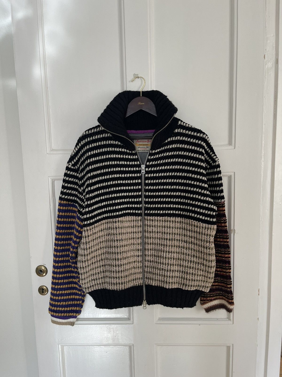 Pre-owned Andersson Bell Clifden Patch Knit In Multicolor