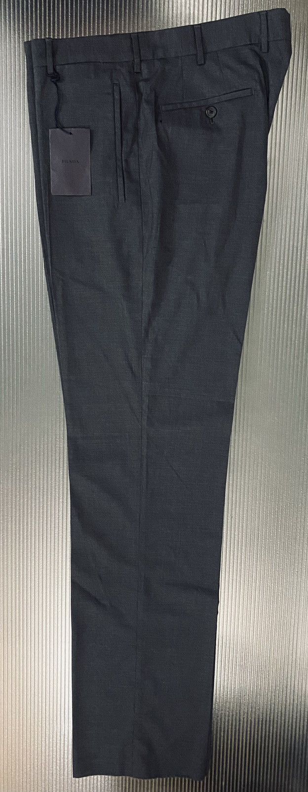 Prada Prada 🇮🇹 ardesia grey super 110’s wool street slacks 54 NW Size US 37 - 17 Thumbnail