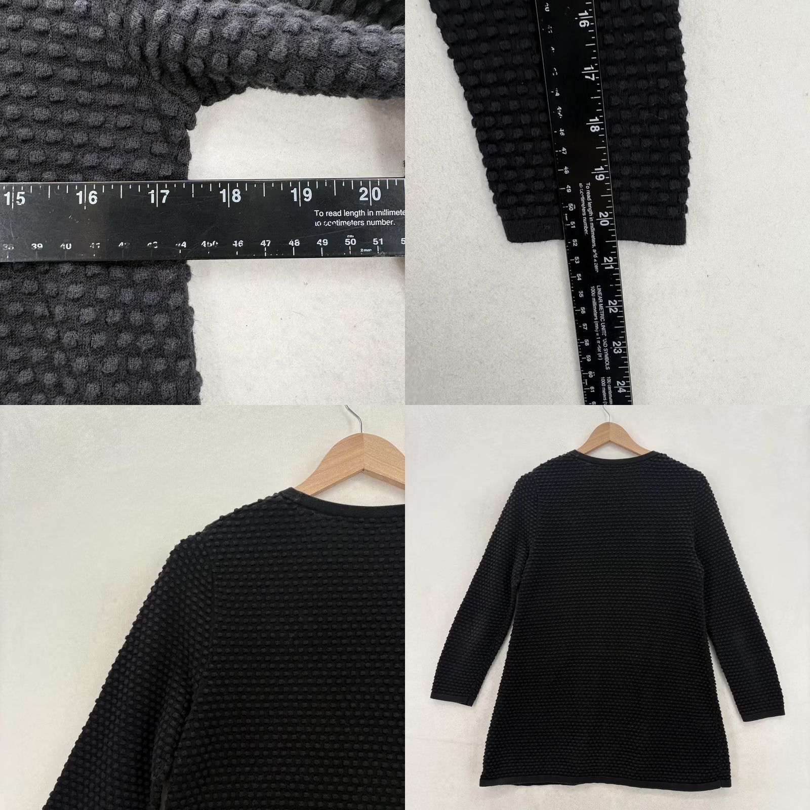 Cos COS Sweater Womens Small Black Waffle-Knit Knit Crew Neck Cotton Tunic Casual Seasonal 100% Cotton Knit Modern Size S / US 4 / IT 40 - 8 Thumbnail