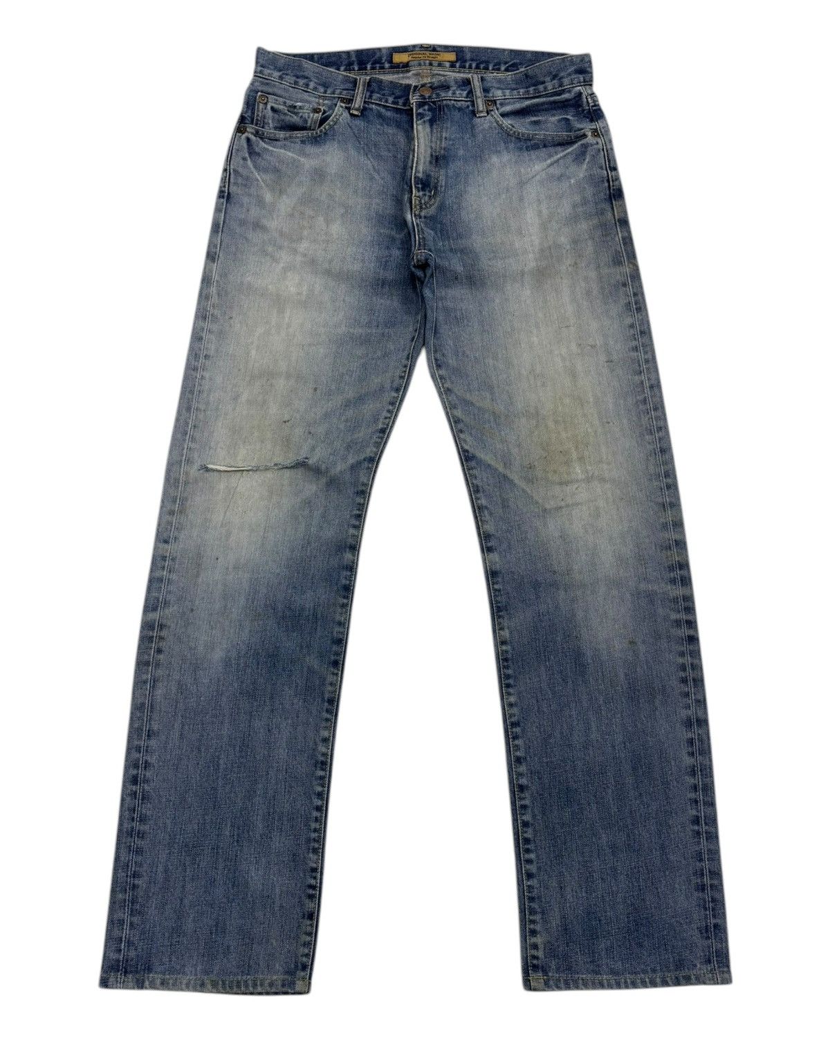 Jean × Undercover × Uniqlo VINTAGE JEAN UNIQLO S-002 DISTRESS FADED JEANS Size US 33 - 1 Thumbnail