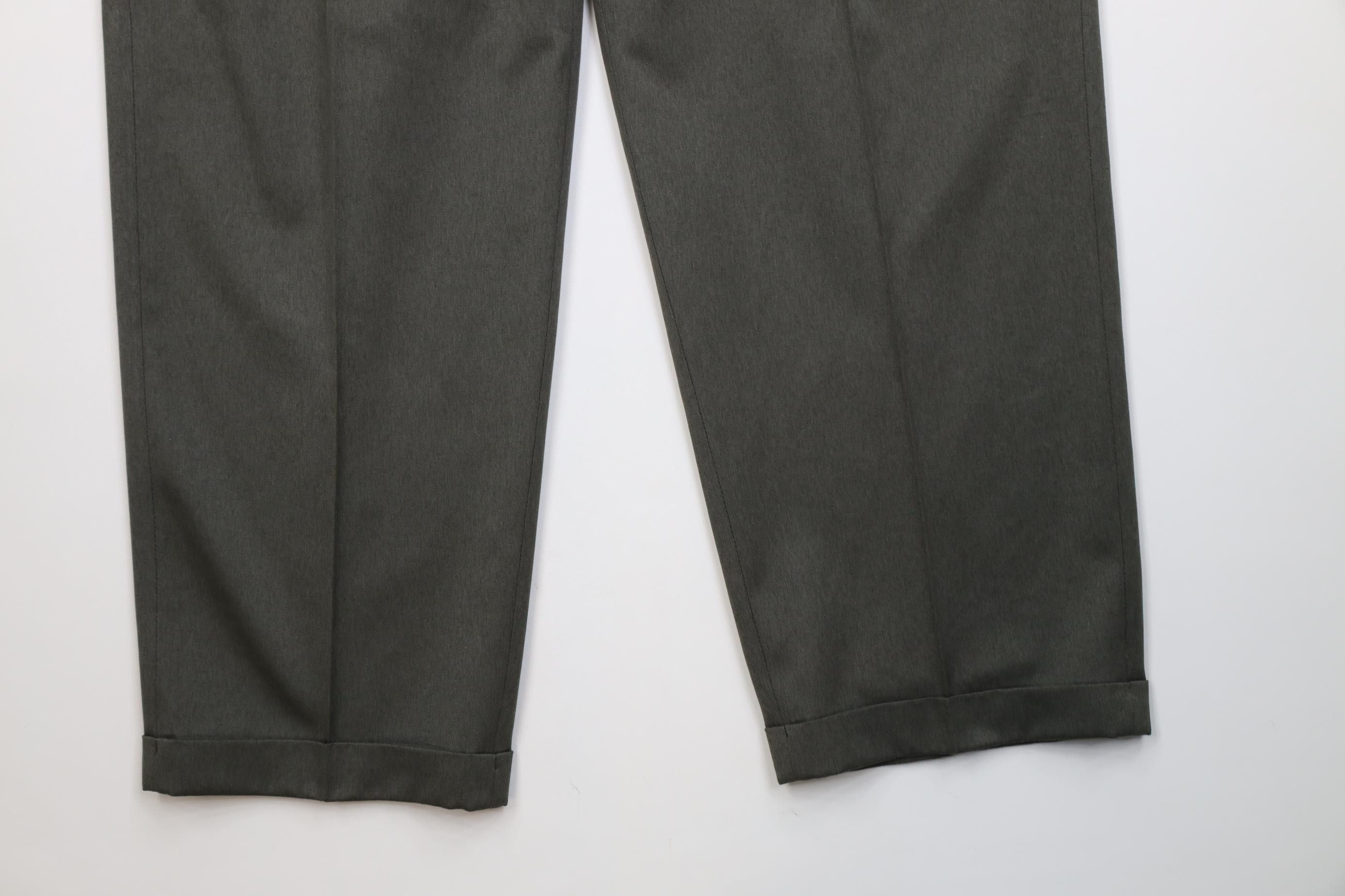 Vintage Vintage 90s Streetwear Wide Leg Chino Pants Heather Green Size US 40 / EU 56 - 4 Thumbnail