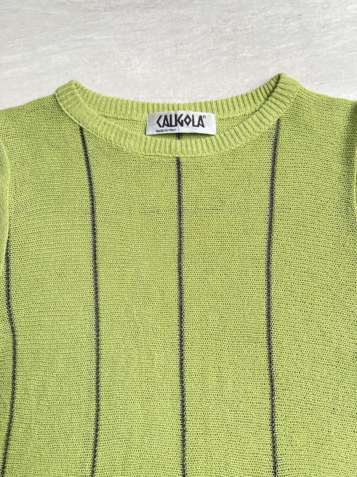 Designer CALIGOLA Knit Long Sleeve T-shirt Size US XXS / EU 40 - 4 Thumbnail