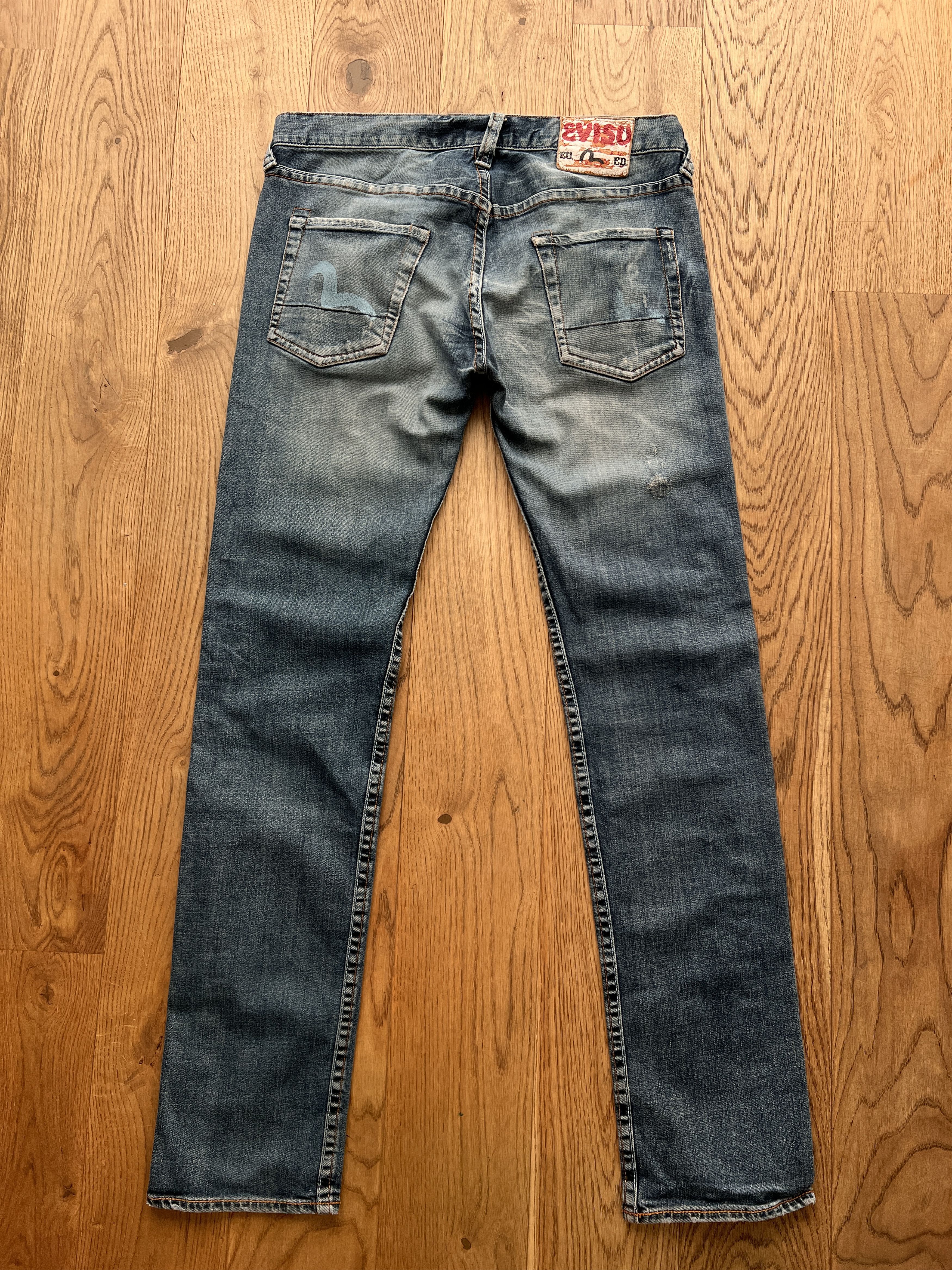 Evisu × Japanese Brand RARE EVISU JEANS KOI FISH logo limited 