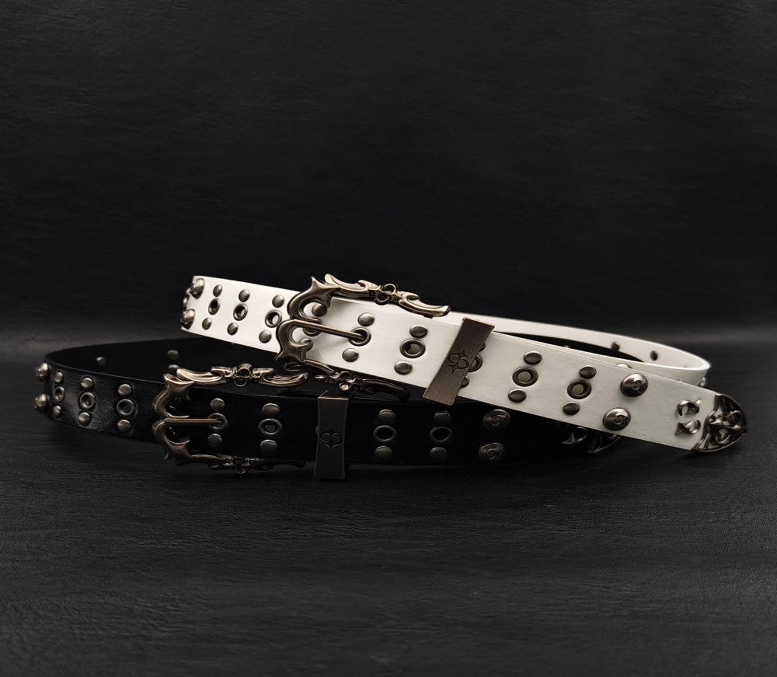 Other Studded Belt with Decorative Buckle Size ONE SIZE - 6 Thumbnail