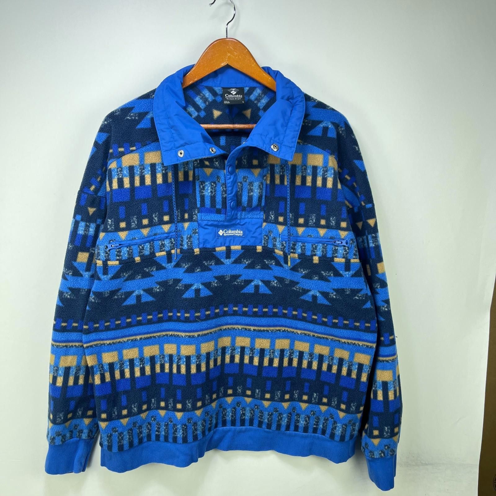 Columbia Vintage Columbia Powder Keg Fleece Aztec Sweater Large Size US L / EU 52-54 / 3 - 1 Thumbnail