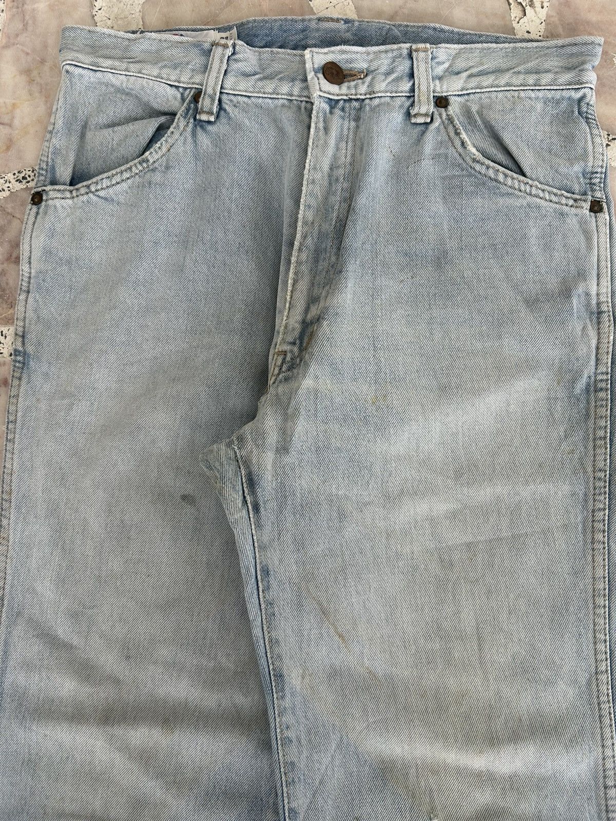 Fruit Of The Loom FOTL Japan Vintage Blue Denim Jeans Size US 33 - 4 Thumbnail