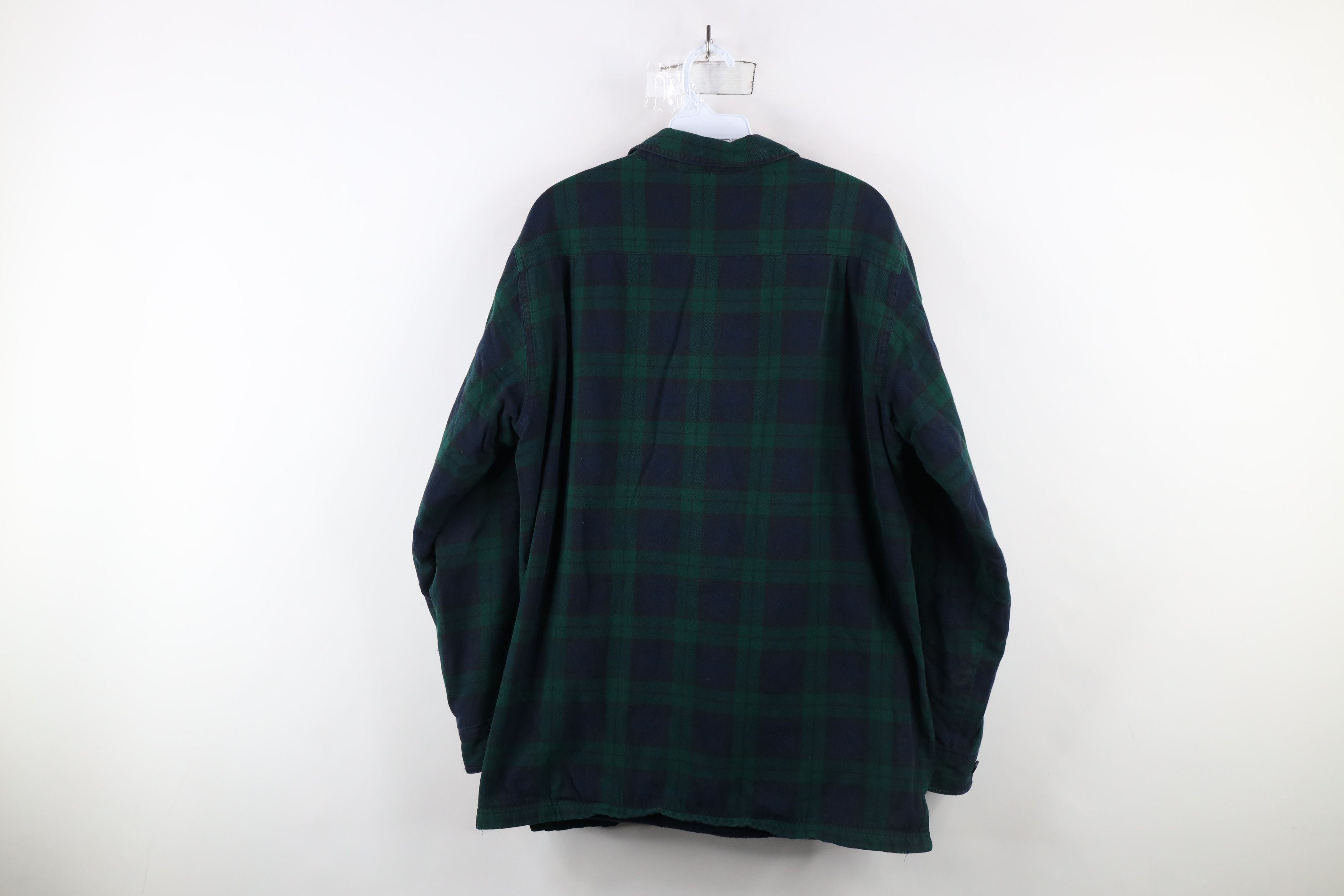 L.L. Bean × Vintage Vintage LL Bean Fleece Lined Flannel Button Shirt Jacket Size US M / EU 48-50 / 2 - 14 Thumbnail