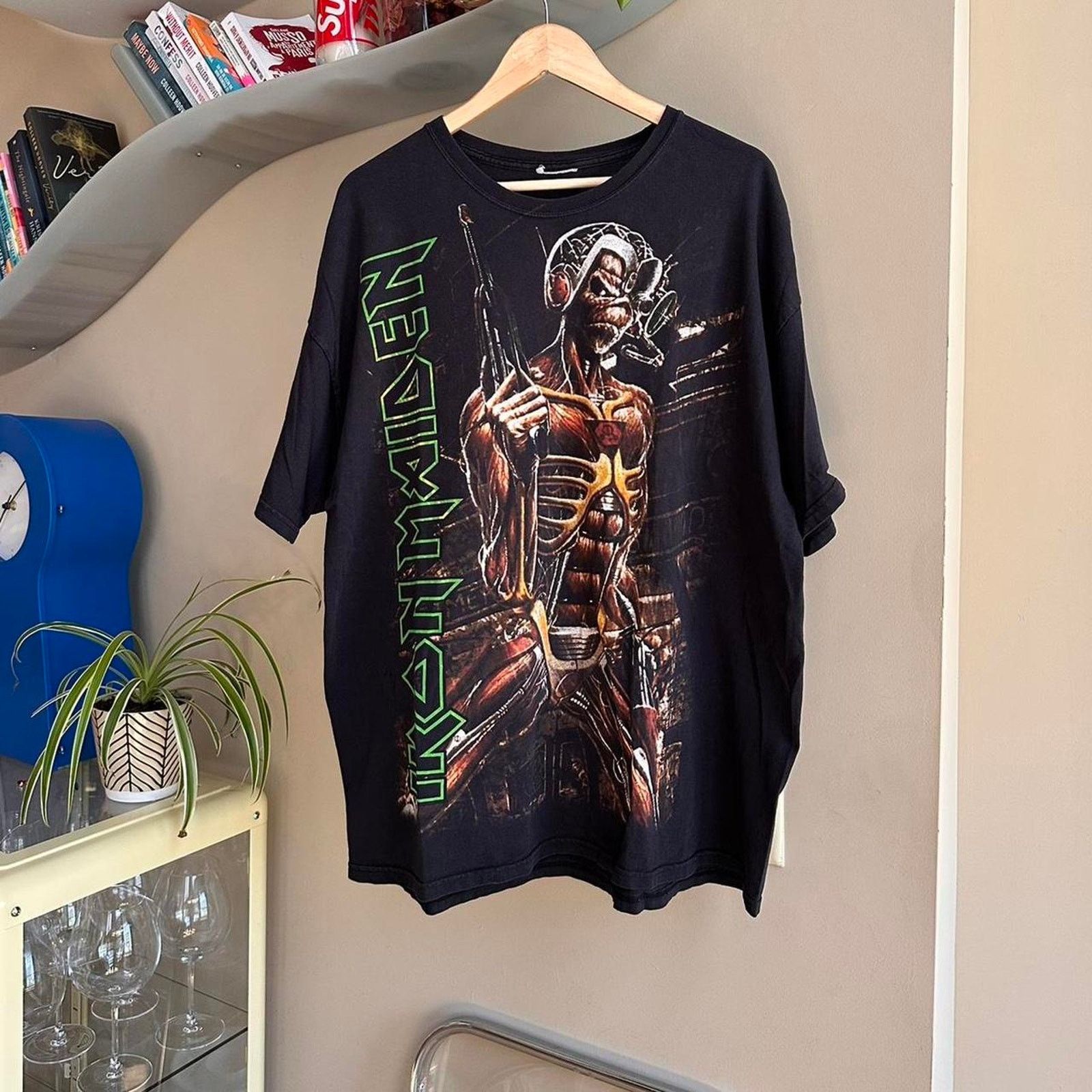 Band Tees × Vintage Vintage Y2K Iron Maiden Band Shirt Size US XL / EU 56 / 4 - 1 Thumbnail