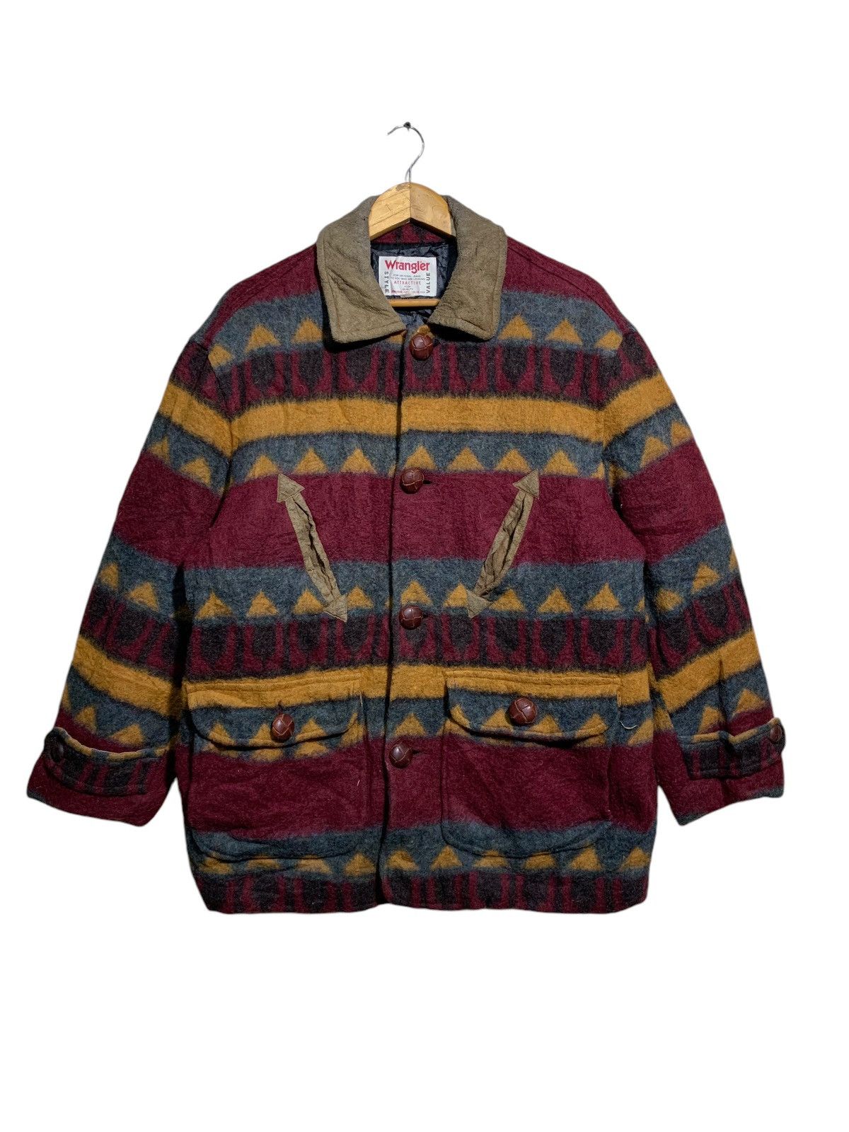 🔥VTG WRANGLER NATIVE WOOL JACKETS