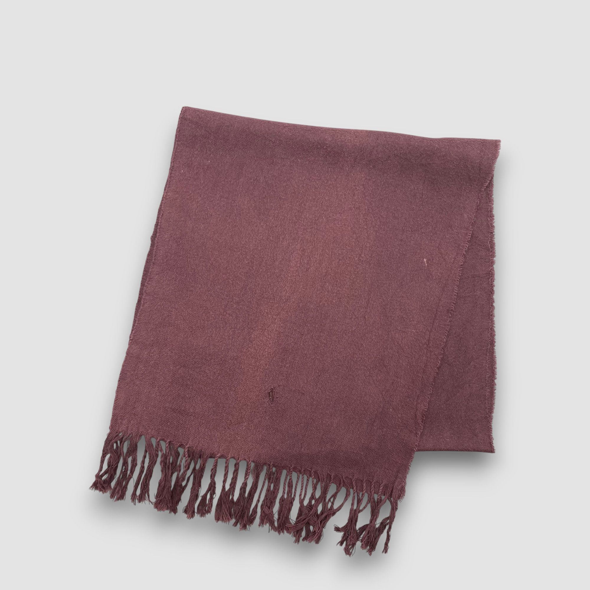 Polo Ralph Lauren Vintage Polo Ralph Lauren Scarf Muffler Wool Fringe Scarves Size ONE SIZE - 3 Thumbnail
