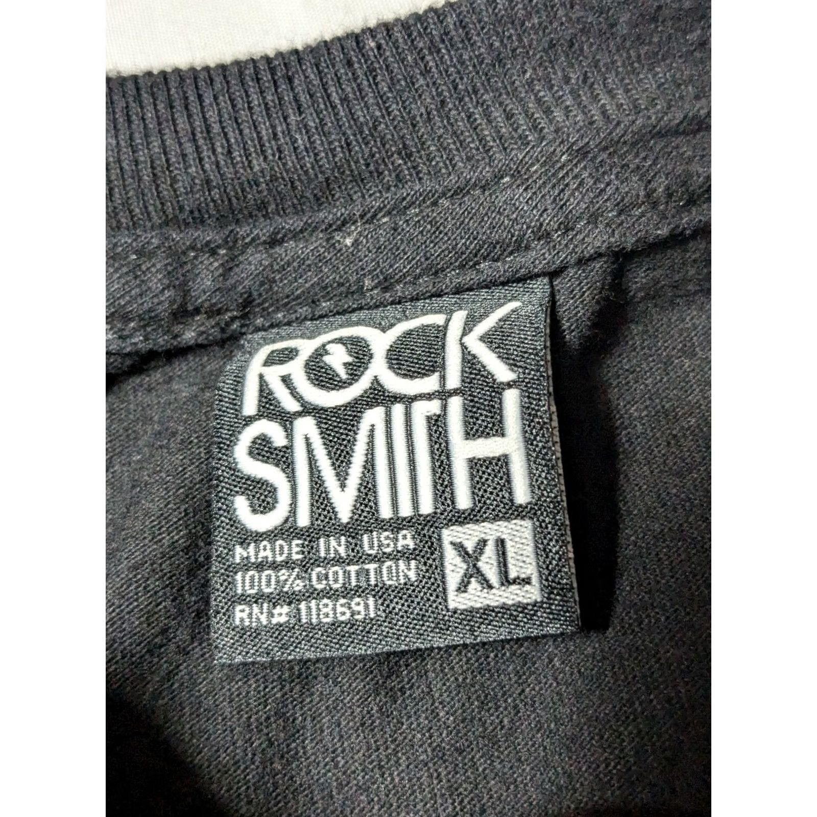 Vintage ROCKSMITH NINJA SQUAD CREEPIN WHILE U SLEEPIN Men XL Black T-Shirt Made In USA Size US XL / EU 56 / 4 - 6 Thumbnail